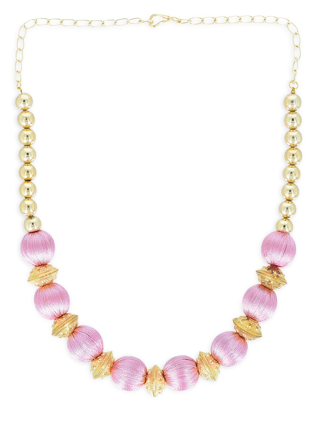 AKSHARA Girls Rose Alloy Gold-Plated Handcrafted Necklace