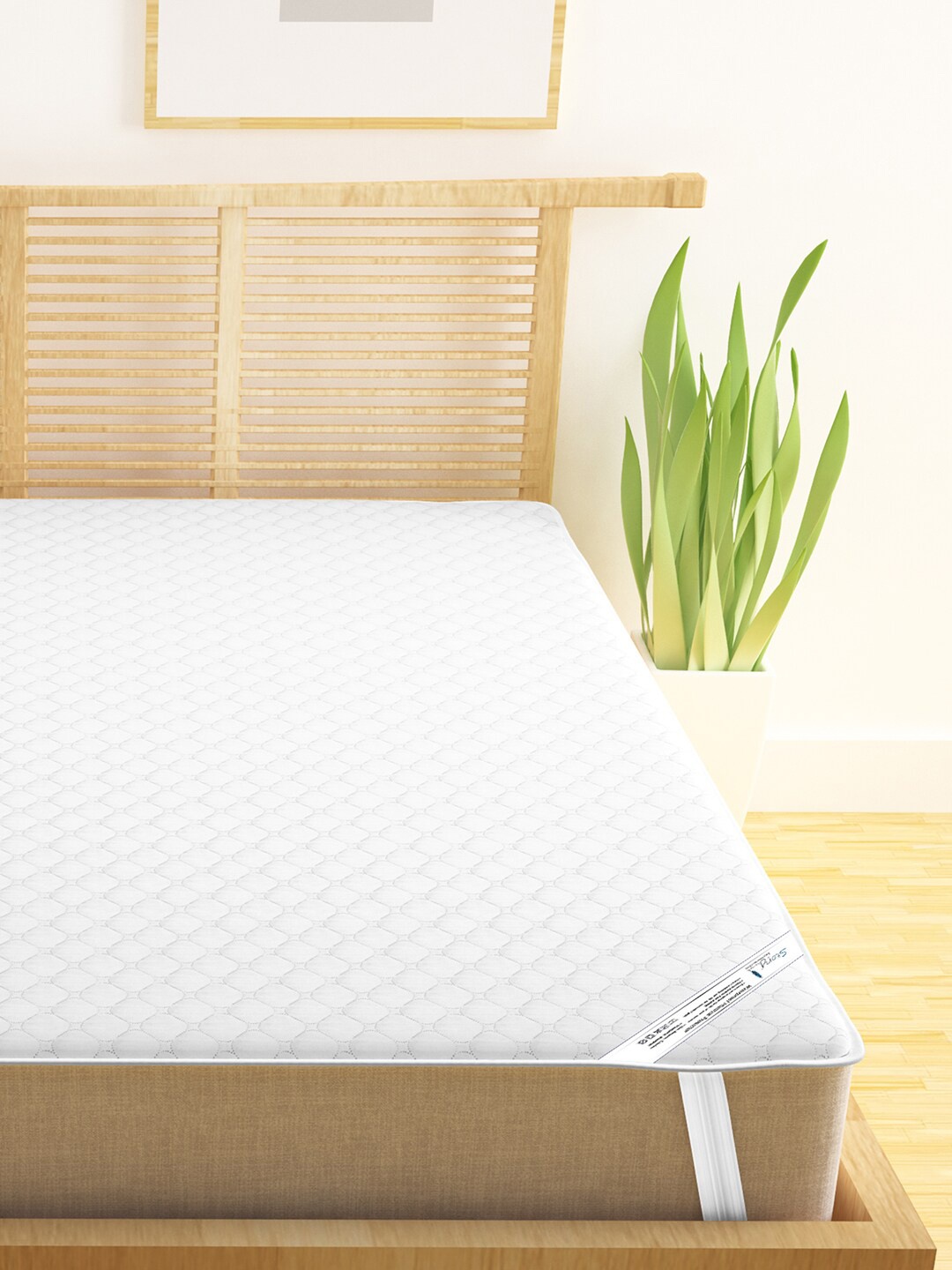 

Story@home White Solid Waterproof Mattress Cover
