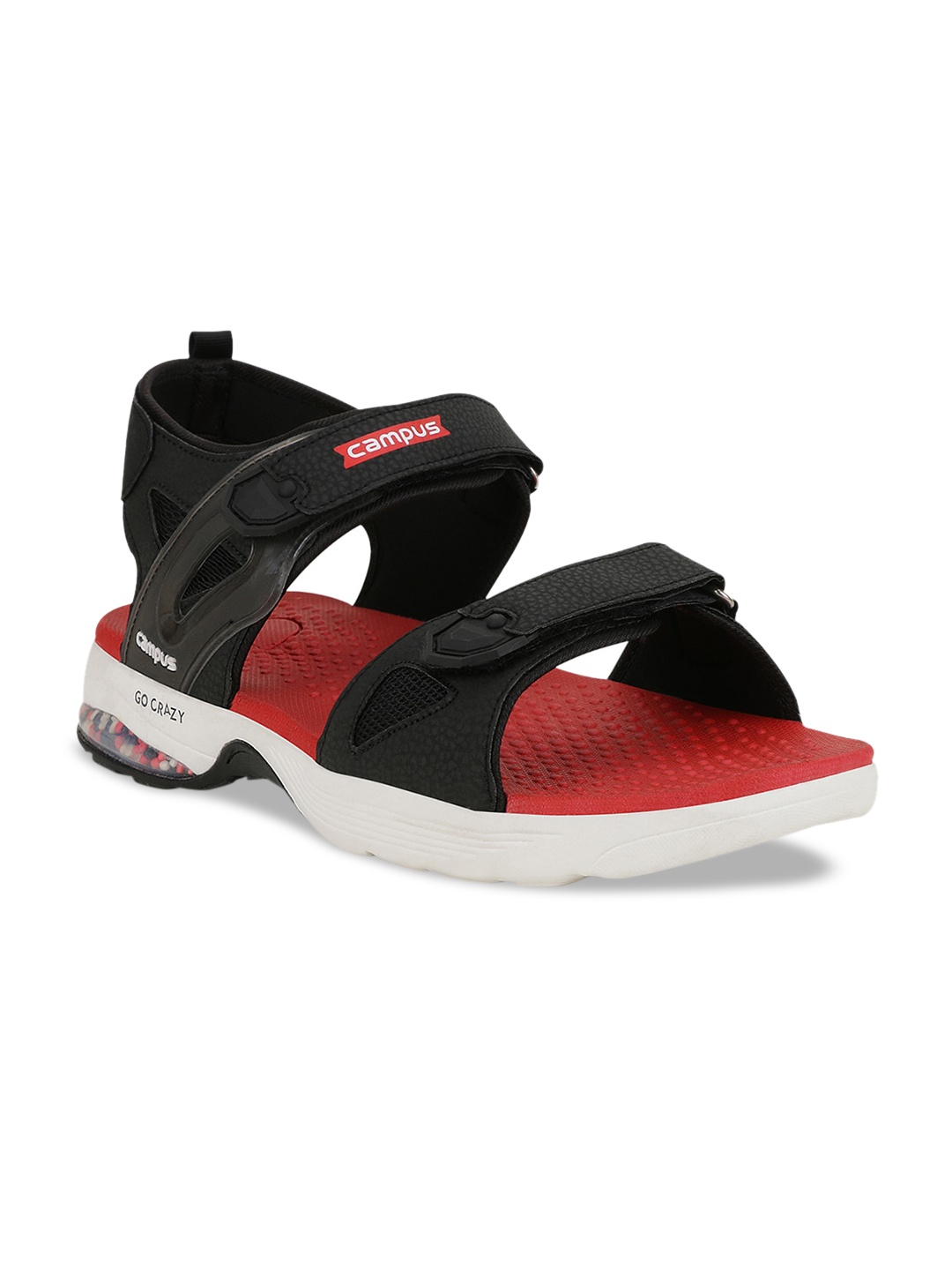 

Campus Men Sandals, Black