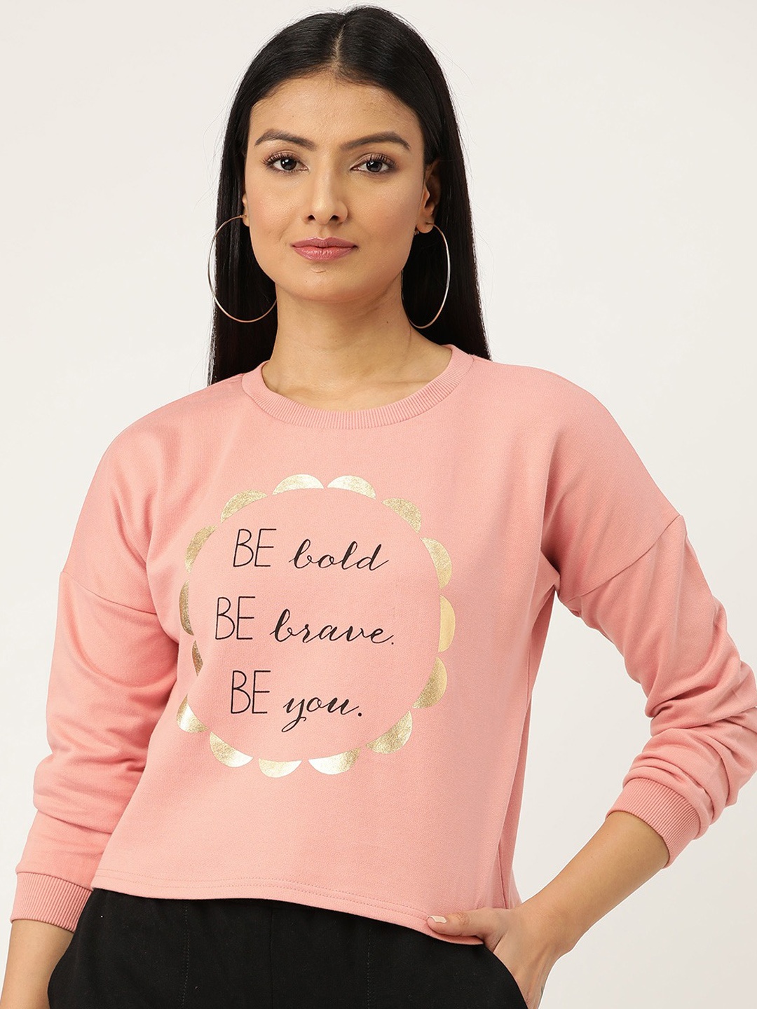 Sera Women Pink Printed sweatshirt