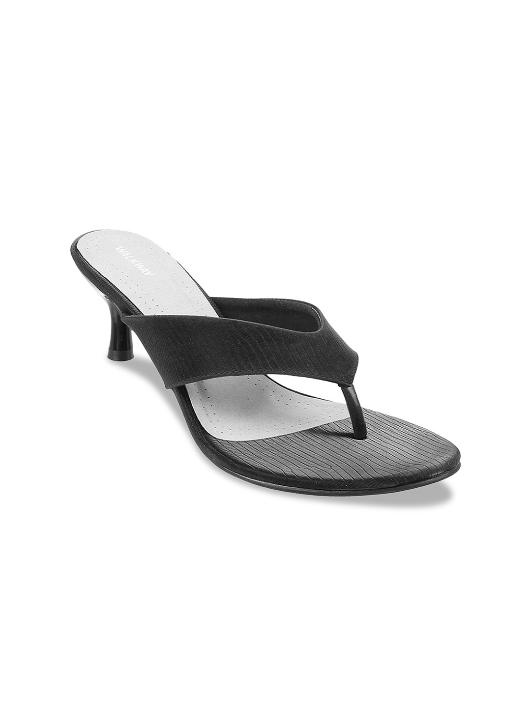 WALKWAY by Metro Women Black Textured Heels