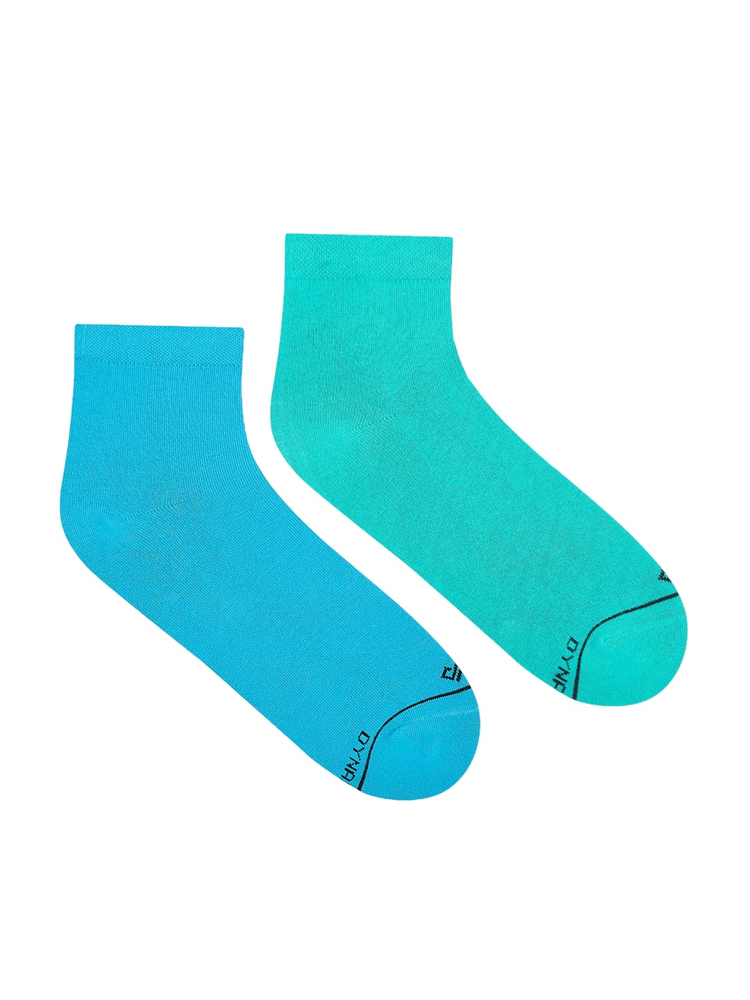 

Dynamocks Men Pack Of 2 Solid Ankle-Length Socks, Turquoise blue