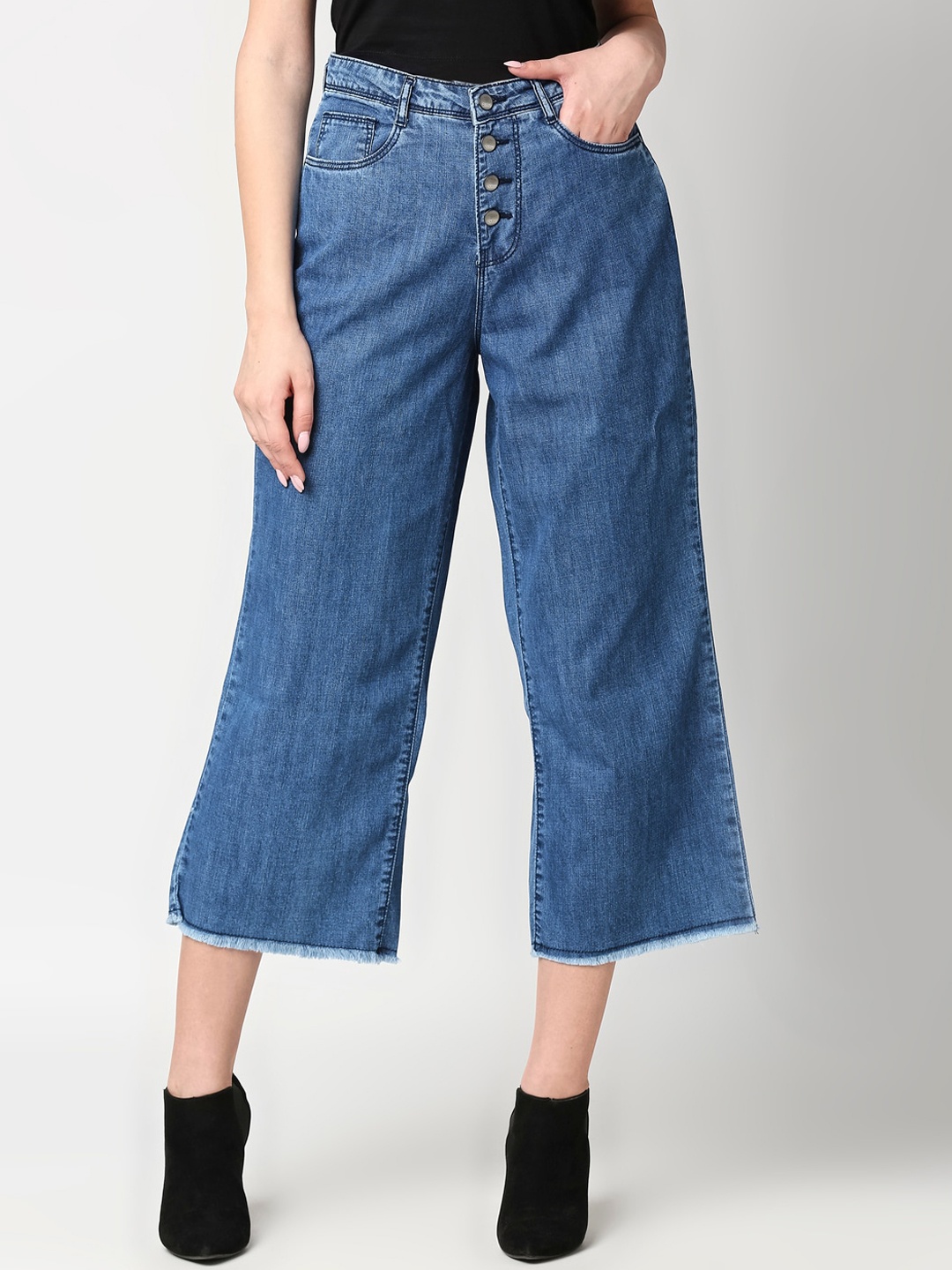 

Kraus Jeans Women Blue High-Rise Jeans