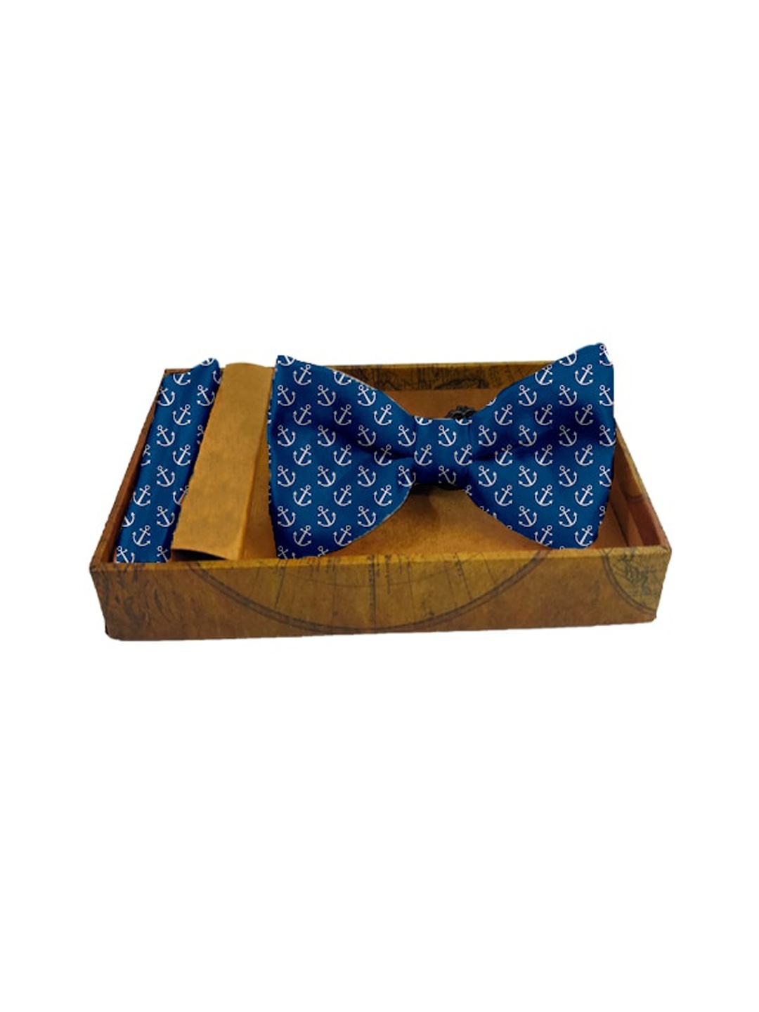 

Blacksmith Men Blue & White Anchors Printed Satin Accessory Gift Set