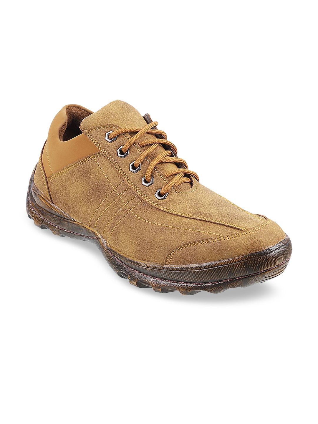 

WALKWAY by Metro Men Beige Trekking Shoes