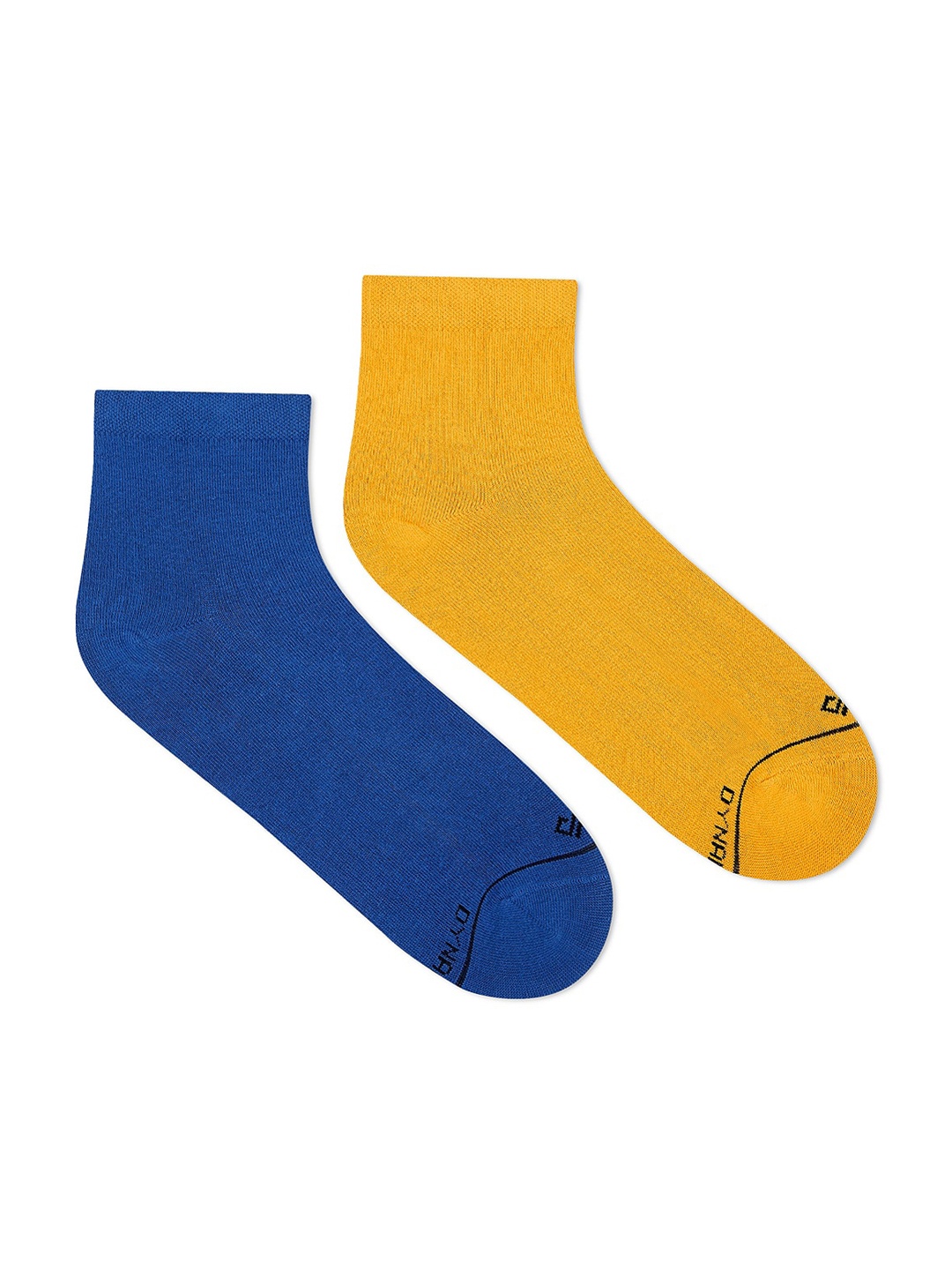 

Dynamocks Men Pack Of 2 Solid Ankle-Length Socks, Yellow