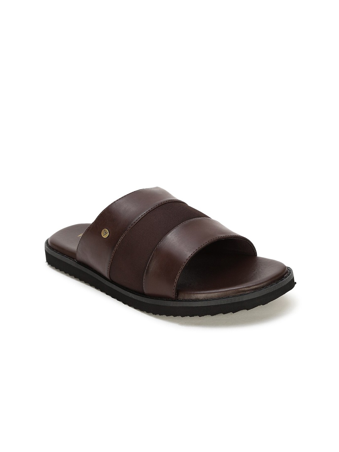 

Van Heusen Men Brown Leather Comfort Sandals