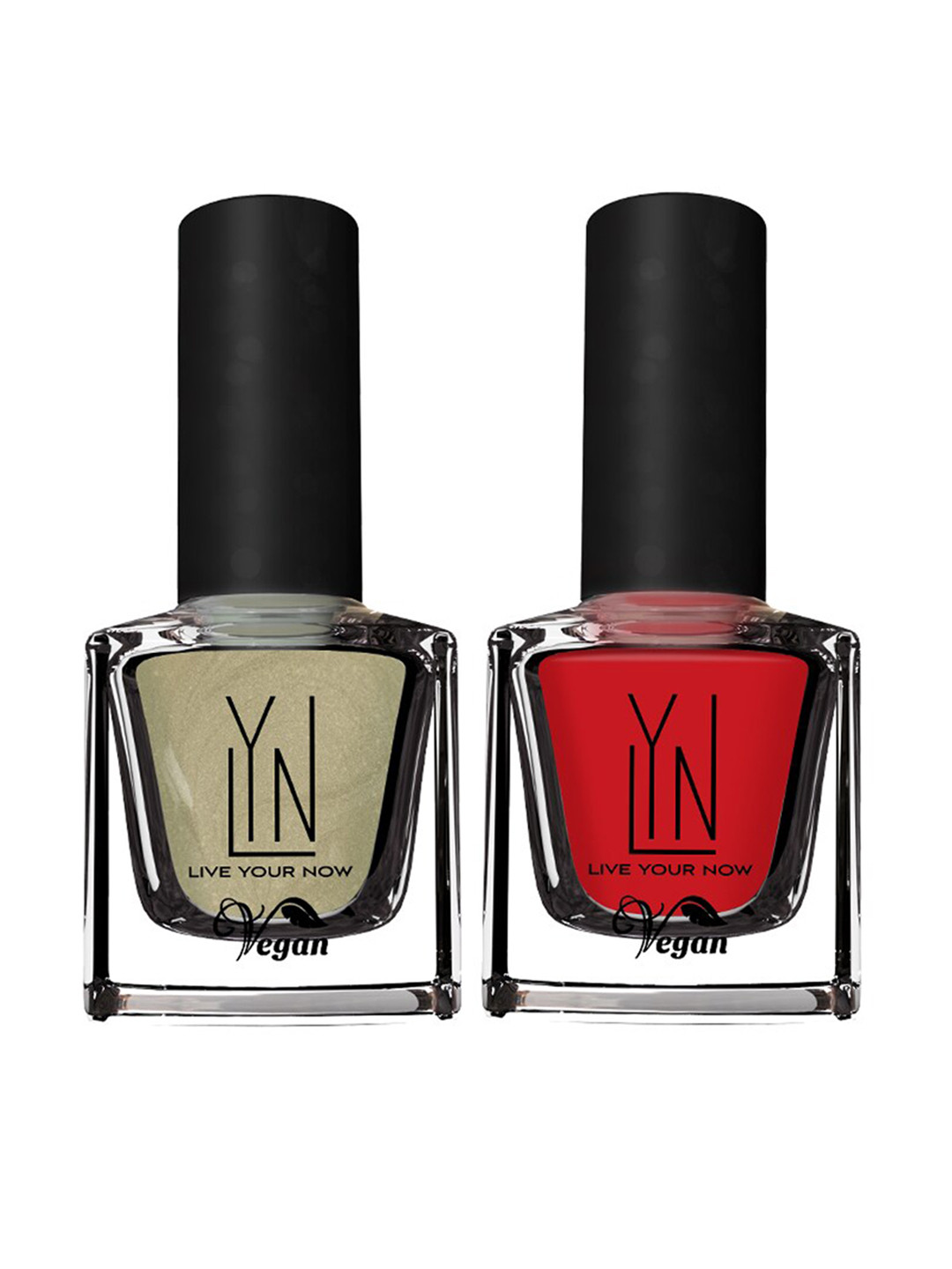 

LYN LIVE YOUR NOW Set of 2 "I Do " & Red-dy To- Run Nail Paint, Gold