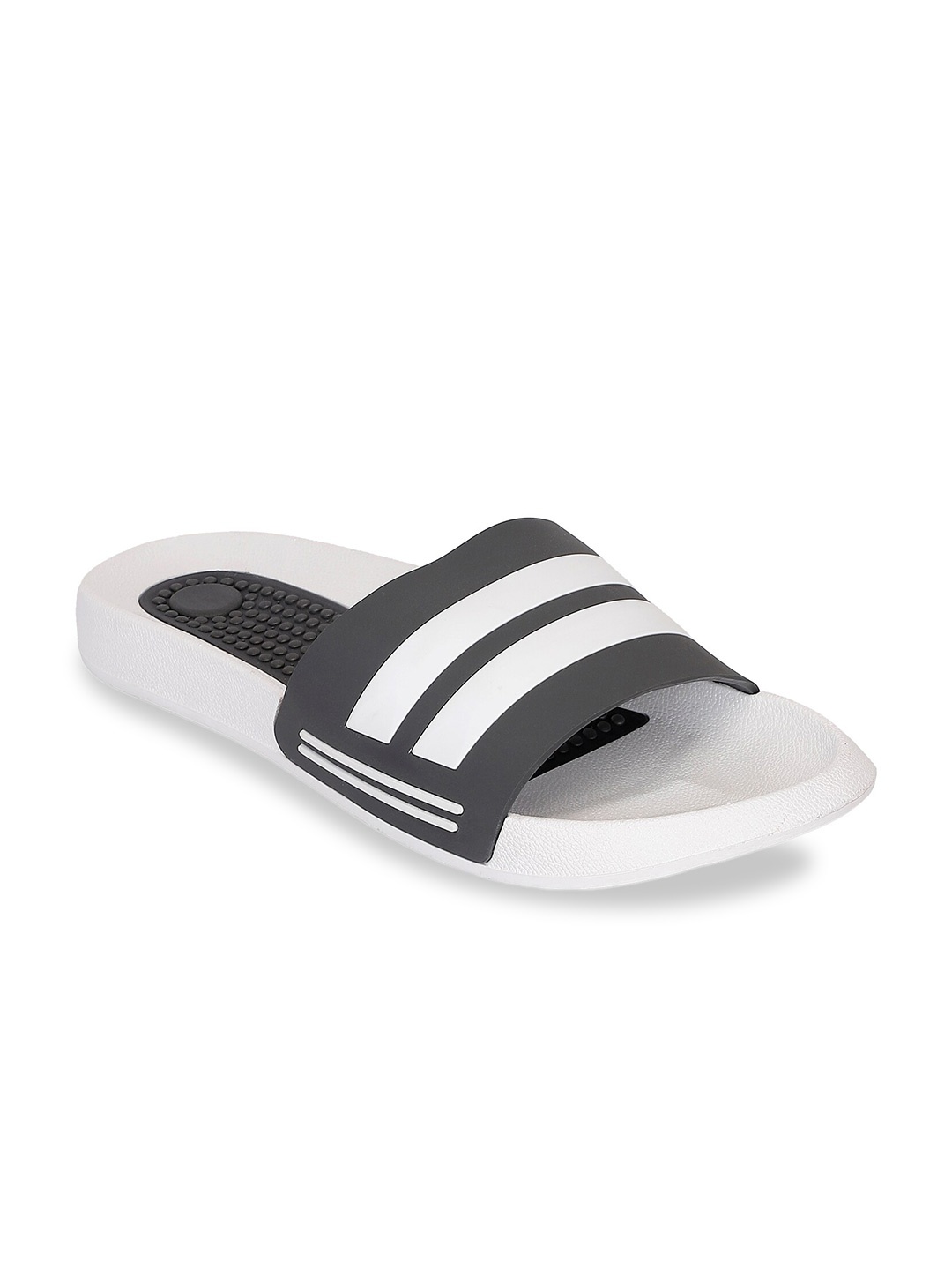 

Yuuki Men Grey & White Colourblocked Sliders