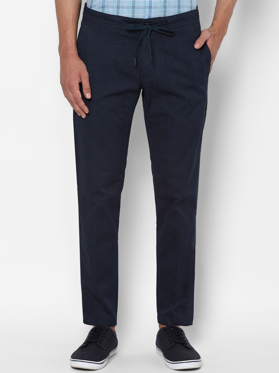 

Allen Solly Sport Men Navy Blue Slim Fit Chinos Trousers