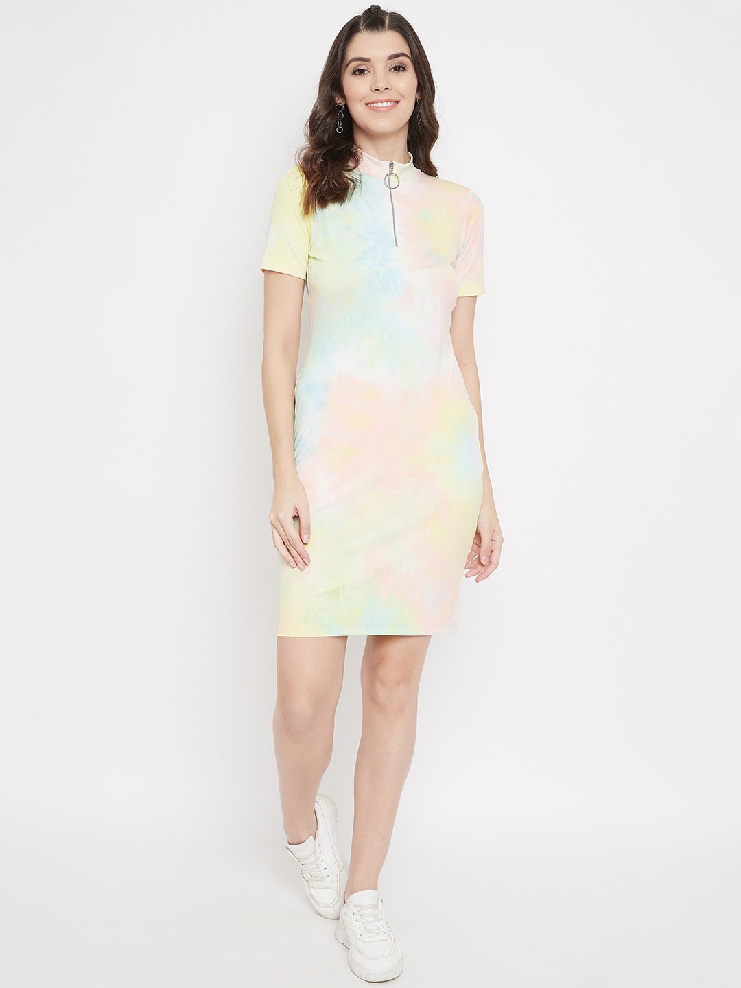 

Madame Pink & Blue Dyed Sheath Dress