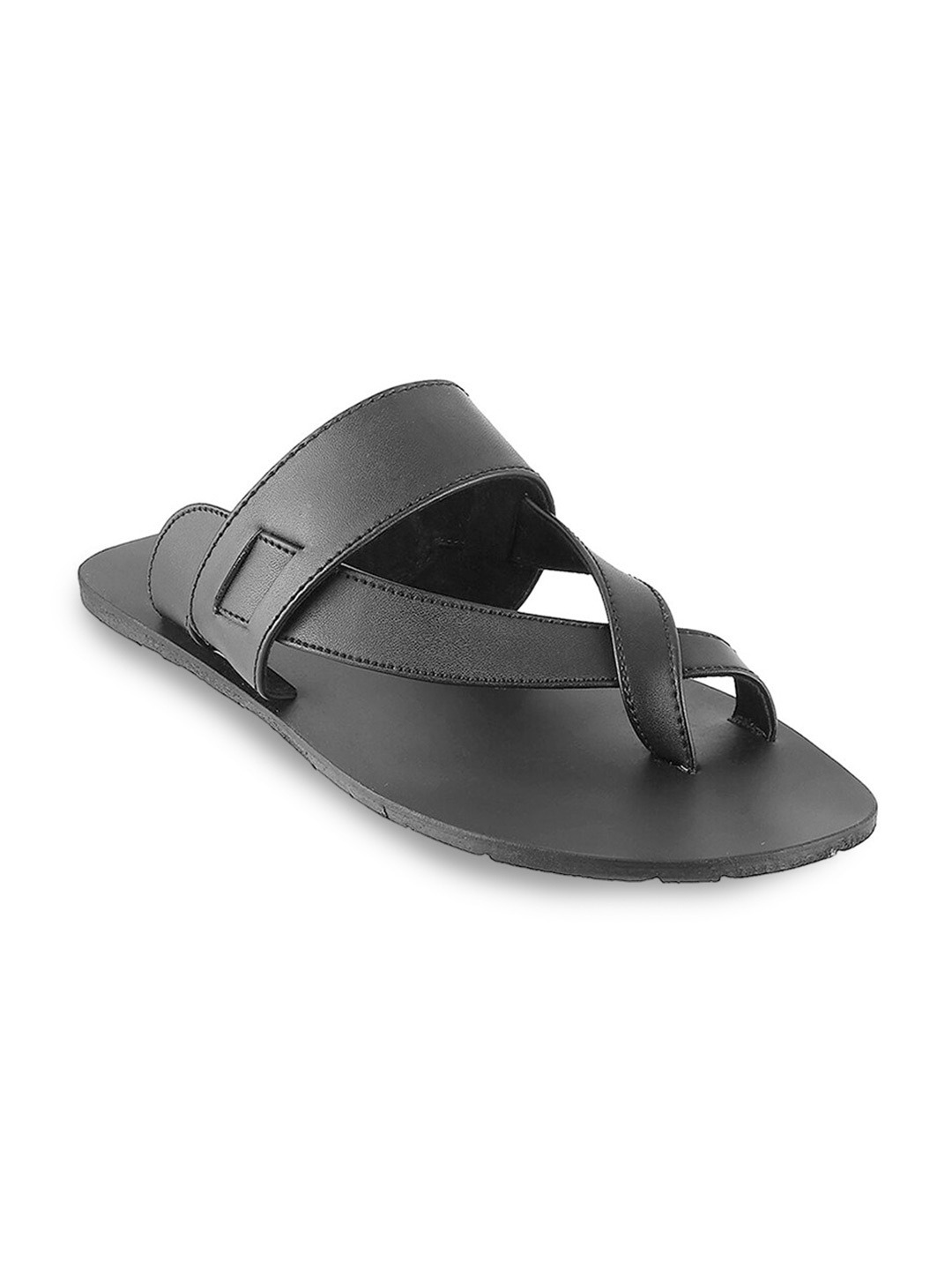 

WALKWAY by Metro Men Black Ethnic Comfort Sandals