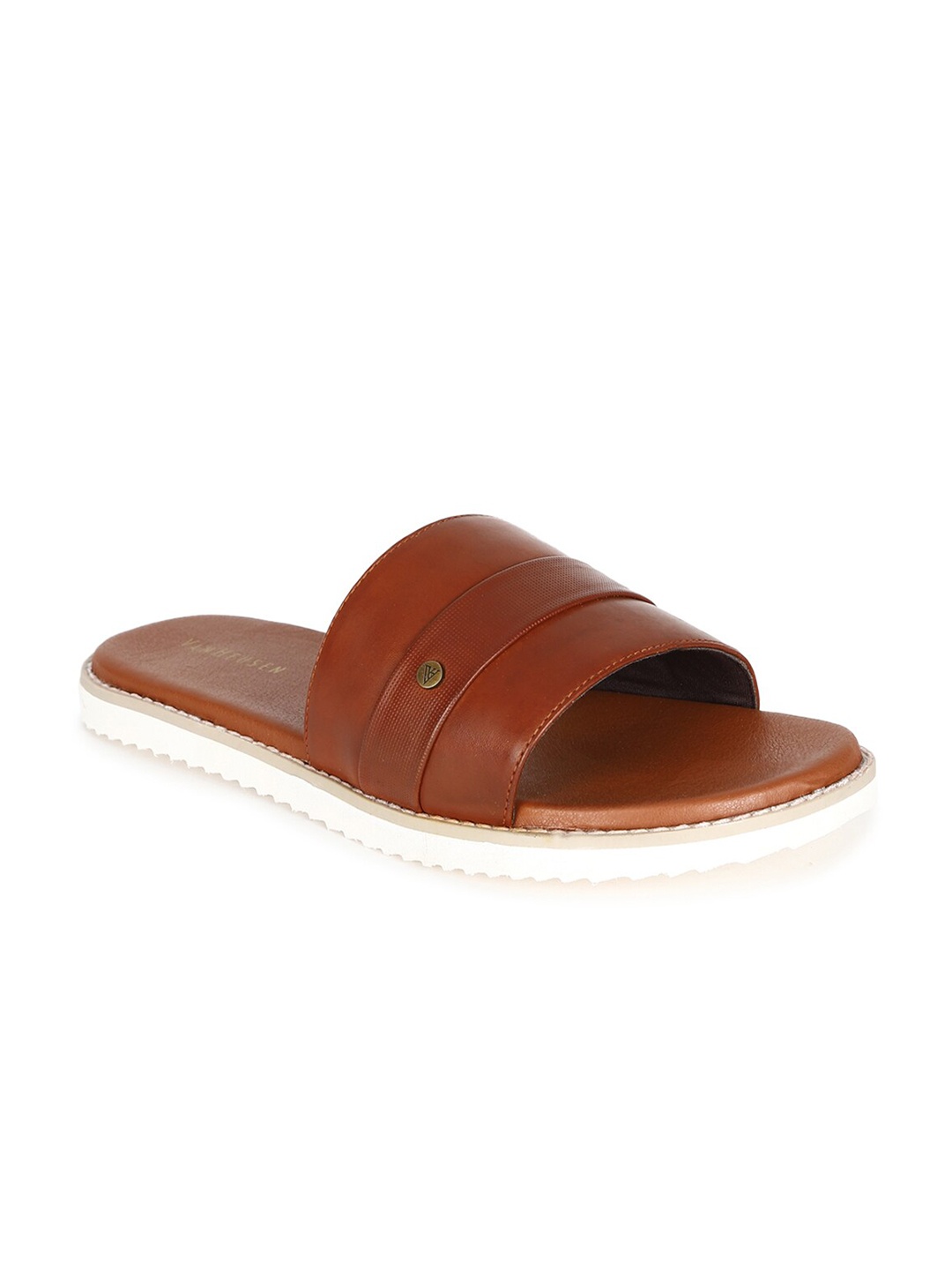 

Van Heusen Men Brown Leather Comfort Sandals
