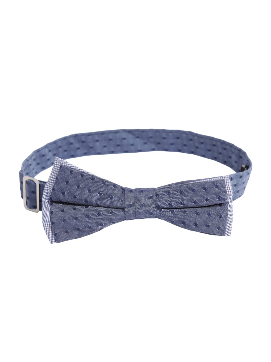 

Bruun & Stengade Blue Woven Design Bow Tie