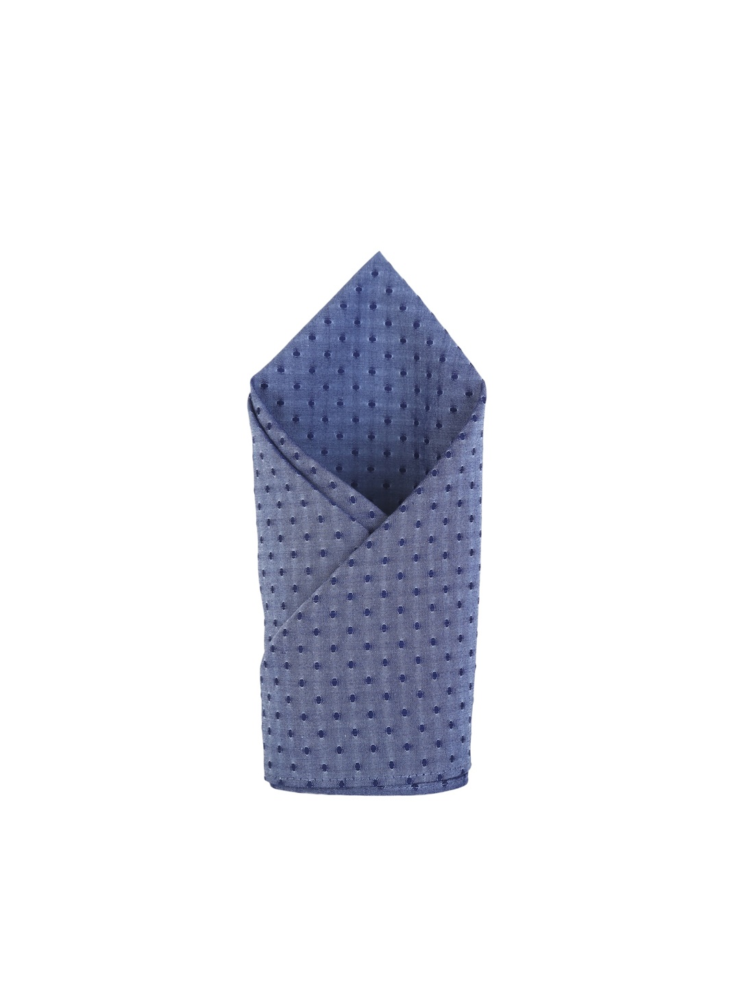 

Bruun & Stengade Men Blue Printed Cotton Pocket Square