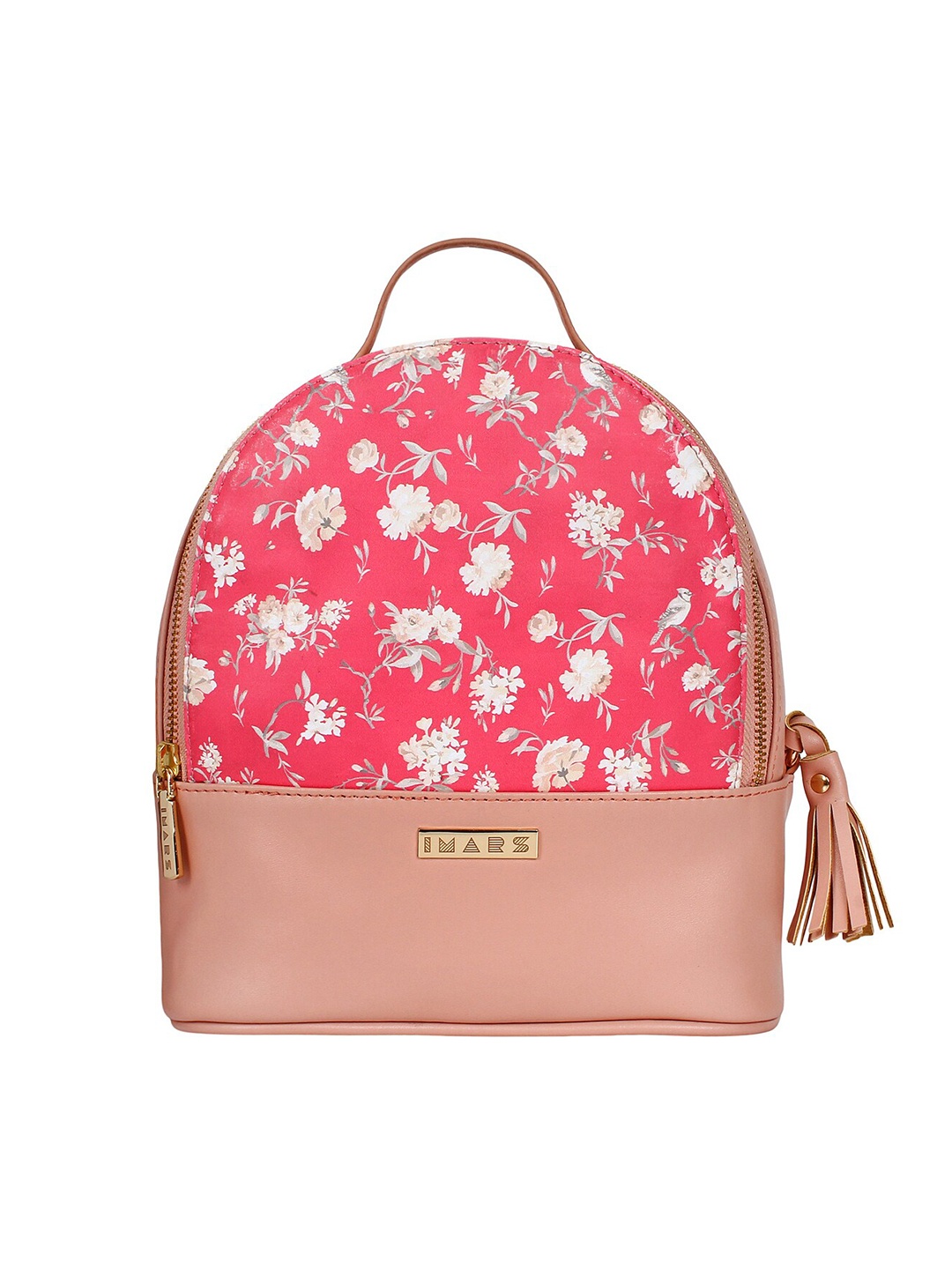 

IMARS Women Pink & White Printed Backpacks