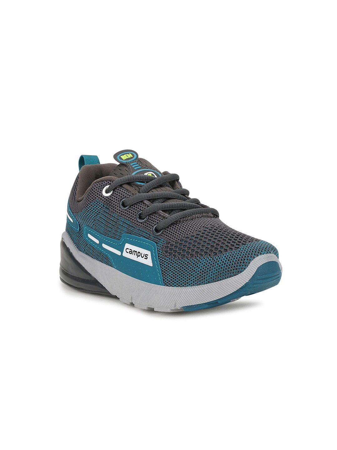 

Campus Kids Grey & Turquoise Blue Running Shoes