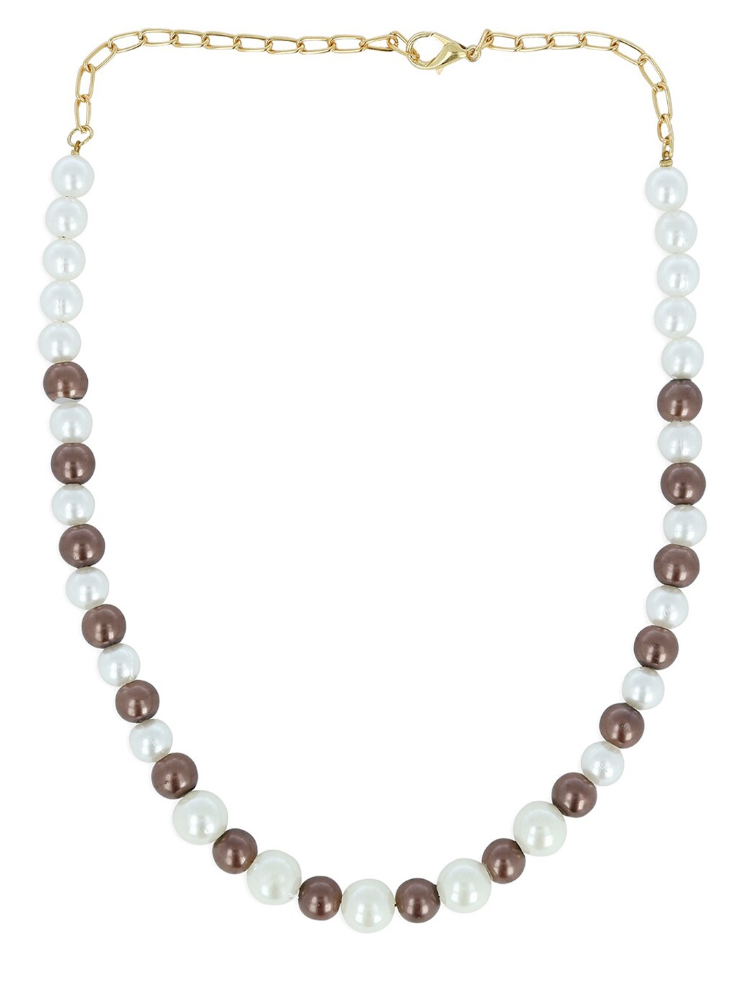 

AKSHARA Girls Gold-Plated & White Handcrafted Necklace