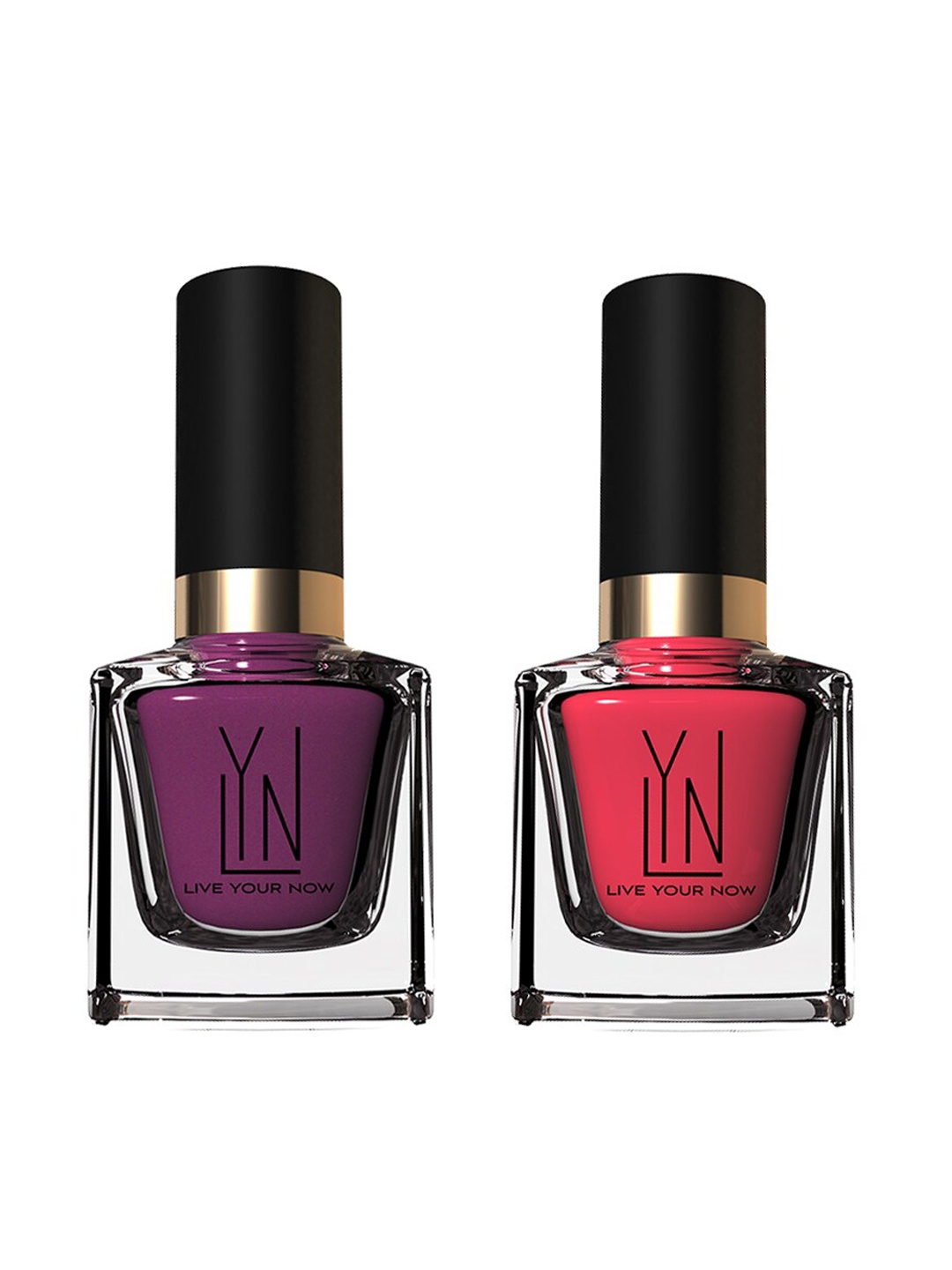 

LYN LIVE YOUR NOW Set of 2 Grape Expectation & Didya Vinka At Me Nail Paint, Magenta