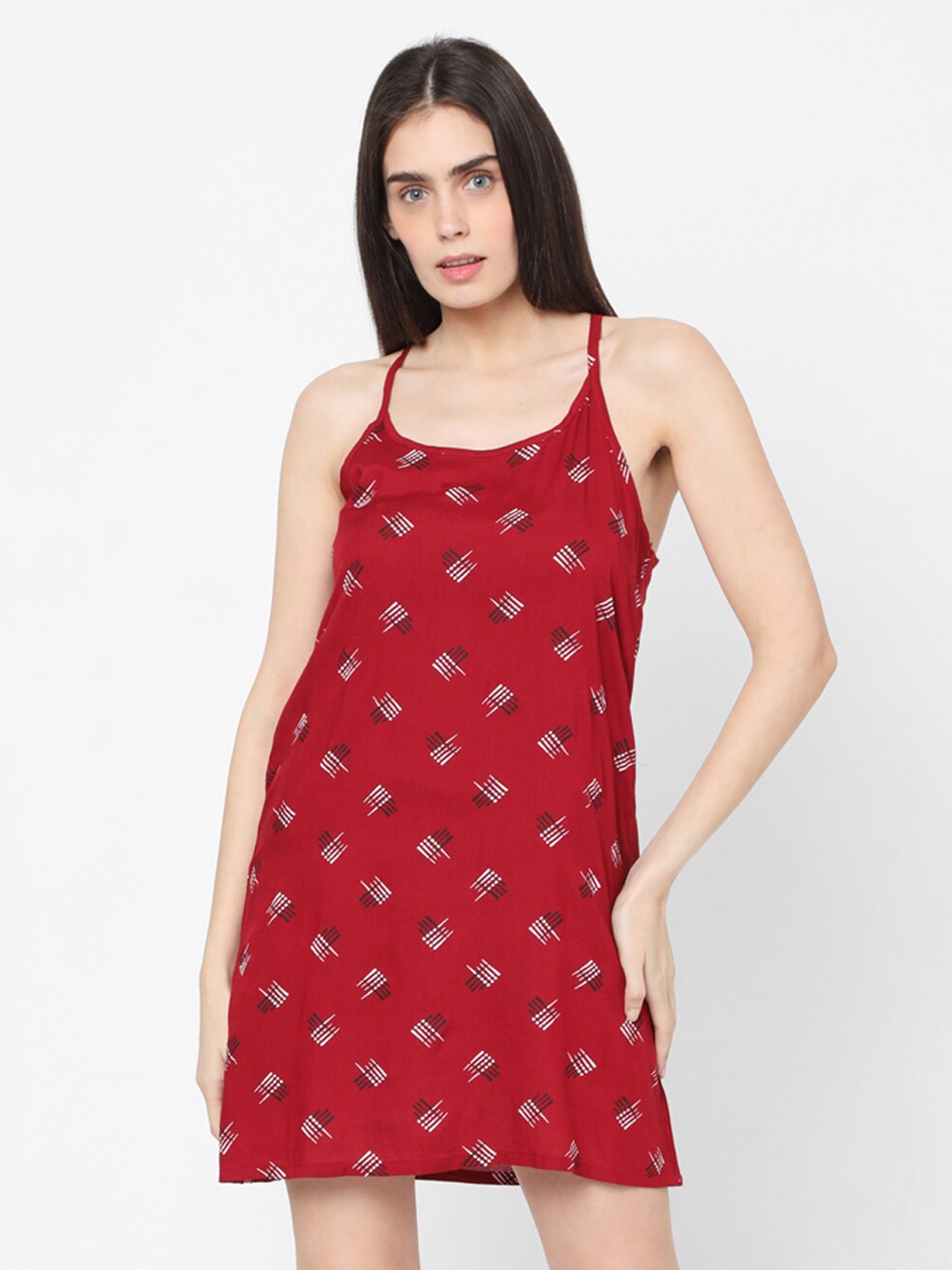 

Smarty Pants Red Aztec Print Nightdress