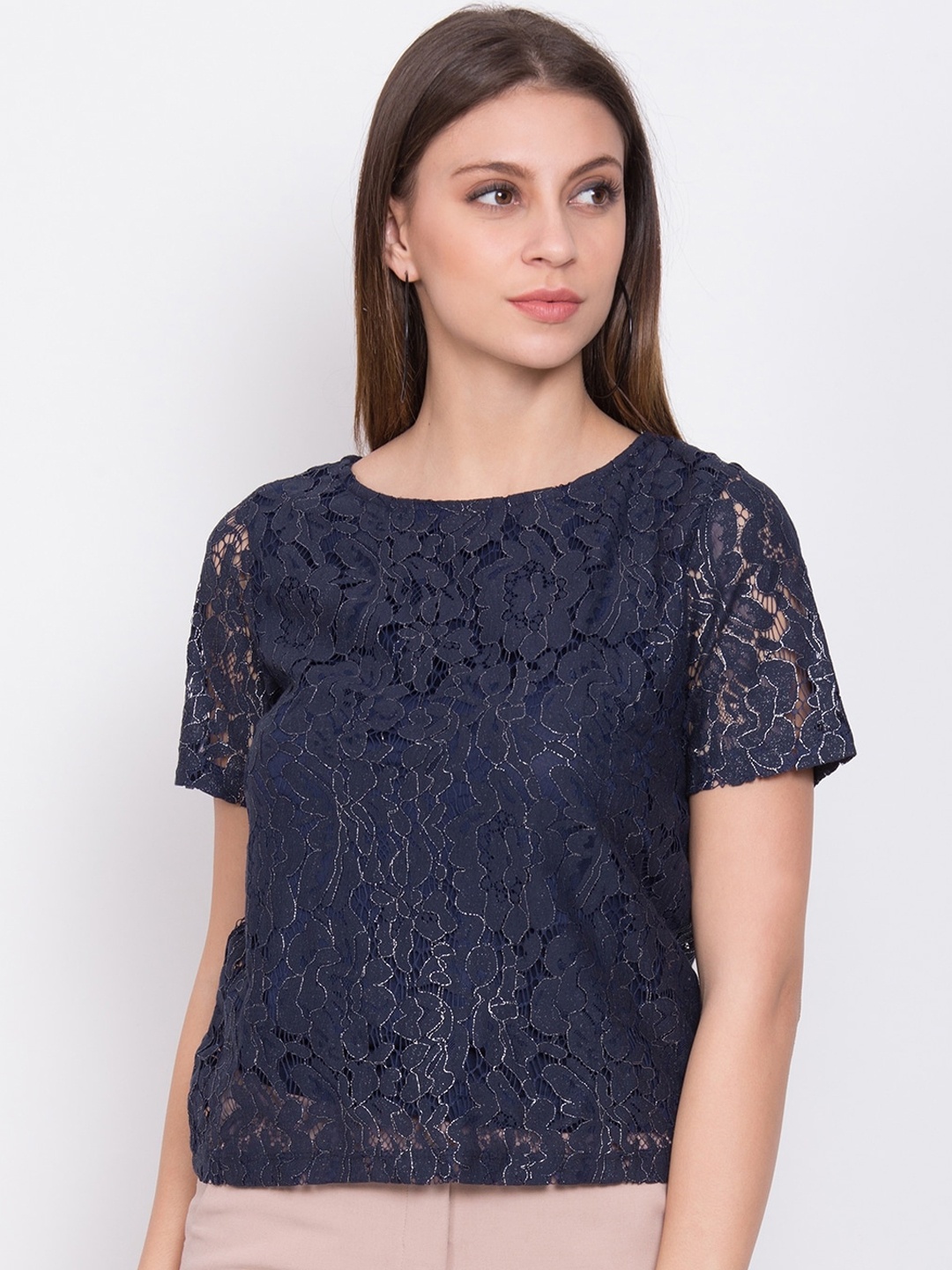 

ZOELLA Navy Blue Regular Top
