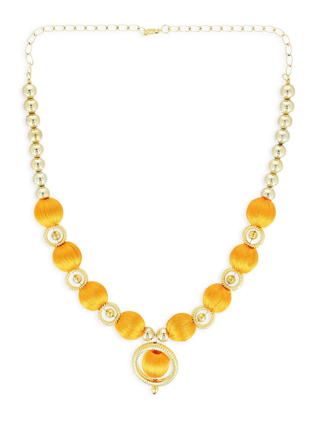 AKSHARA Girls Gold Handcrafted Necklace