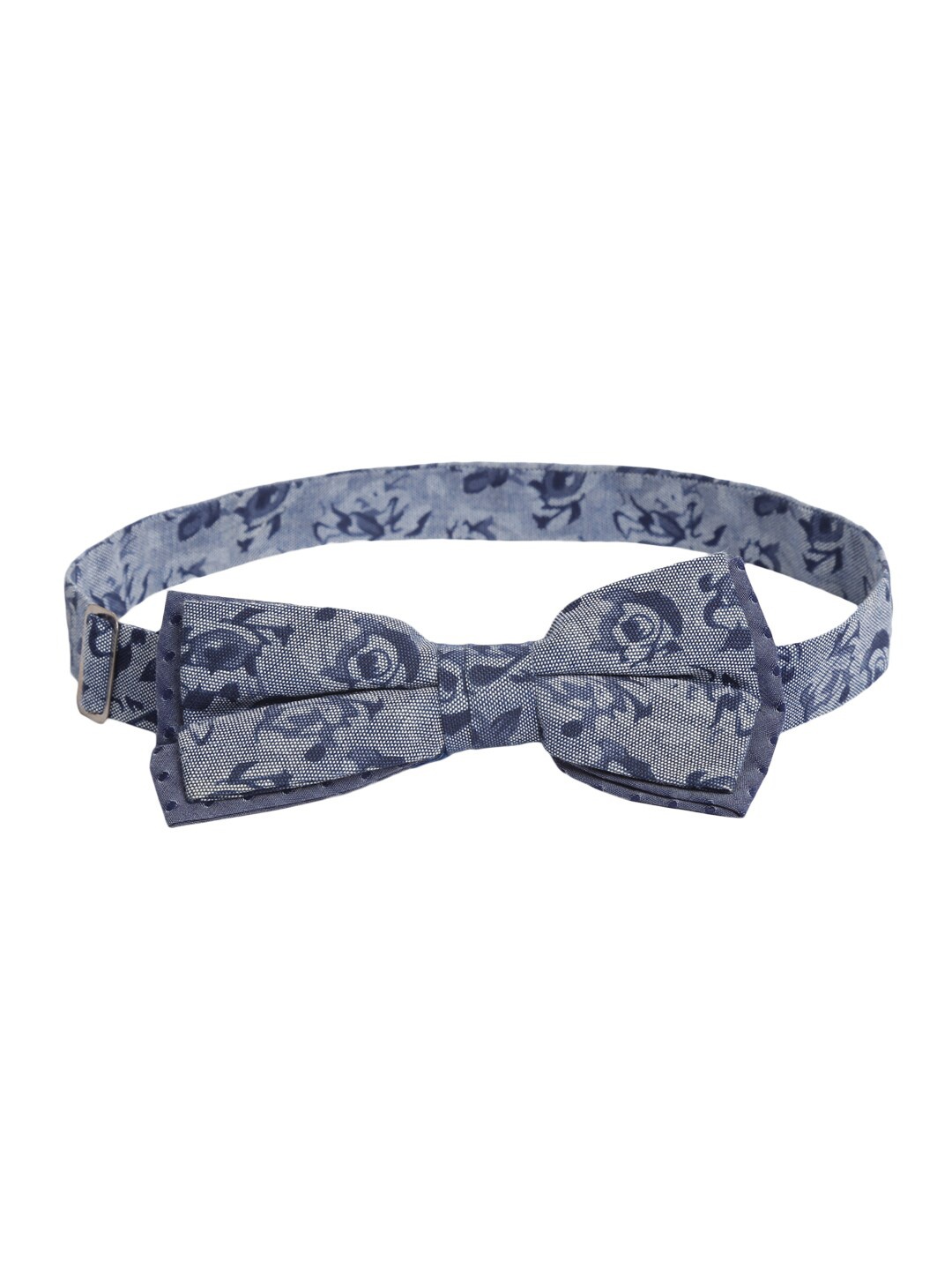 

Bruun & Stengade Men Blue Printed Pure Cotton Bow Tie