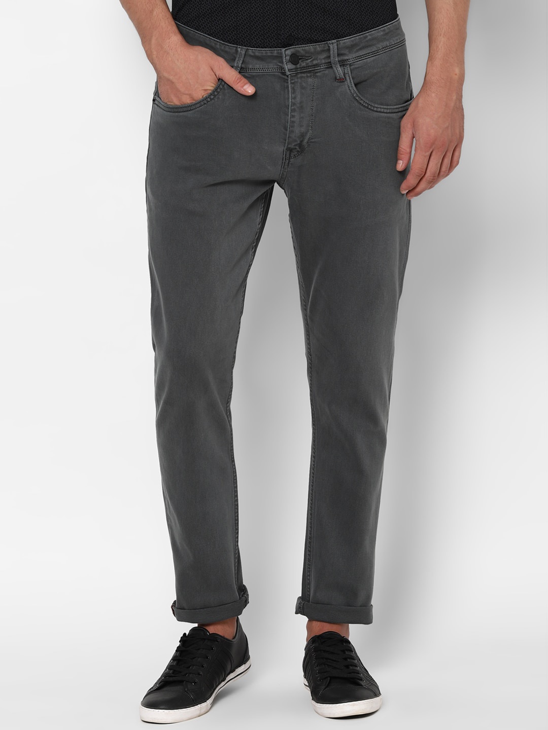 

Allen Solly Men Charcoal Grey Slim Fit Stretchable Jeans