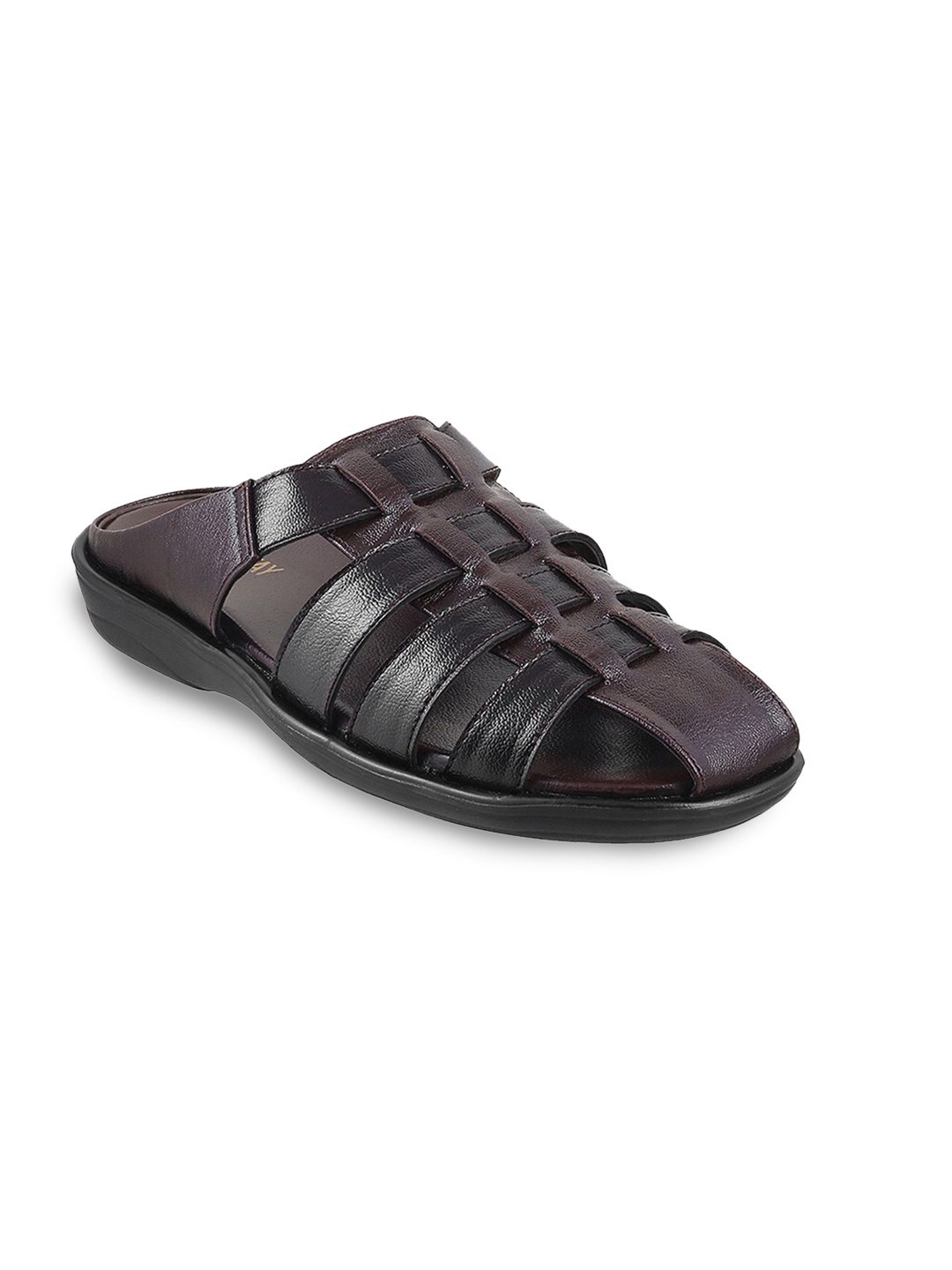 

WALKWAY by Metro Men Brown & Black Comfort Sandals