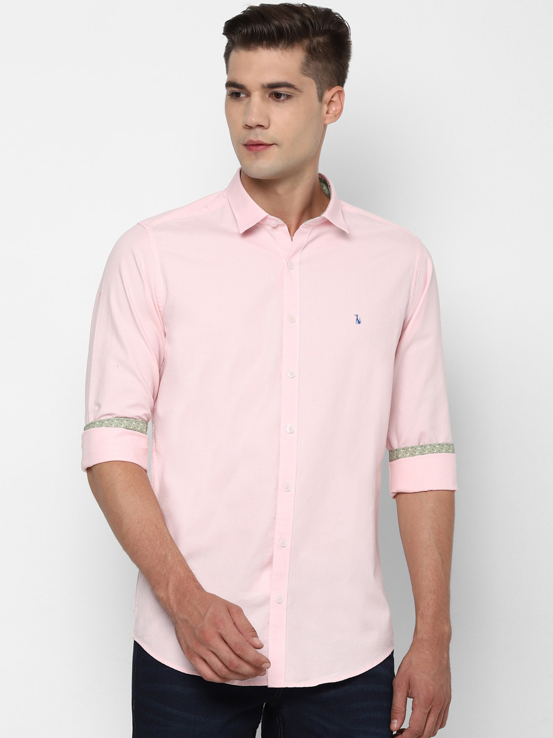 

SIMON CARTER LONDON Men Pink Slim Fit Solid Casual Shirt