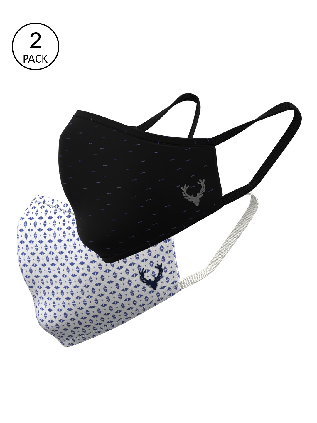 

Allen Solly Kids Pack Of 2 Printed 3-Ply Pure Cotton Protective Outdoor Masks, White