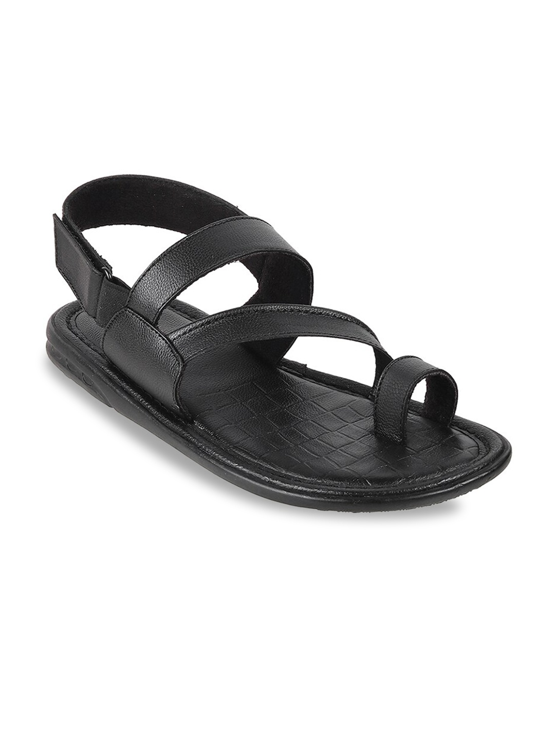 

WALKWAY by Metro Men Black Comfort Sandals