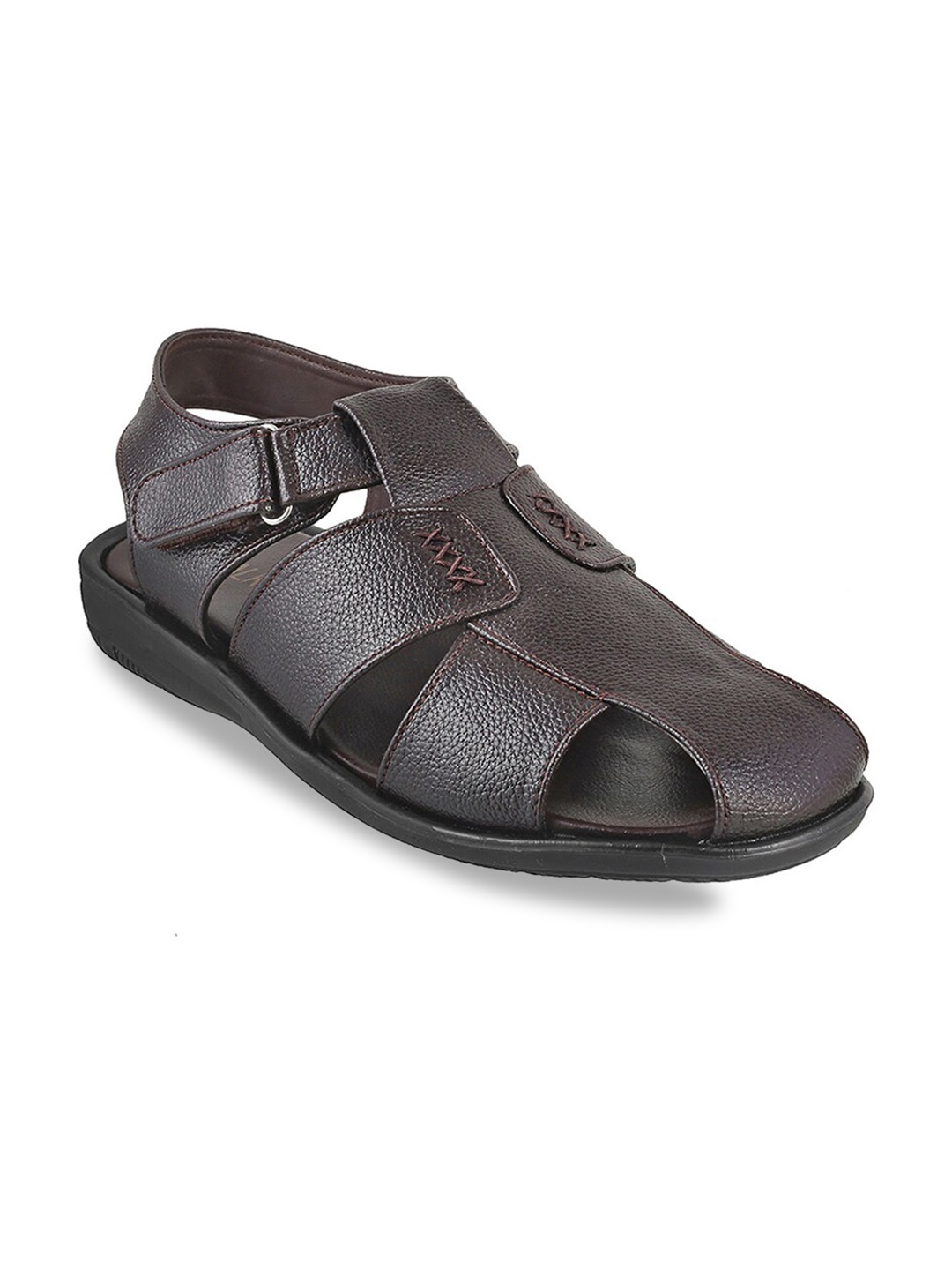

WALKWAY by Metro Men Brown & Black Fisherman Sandals