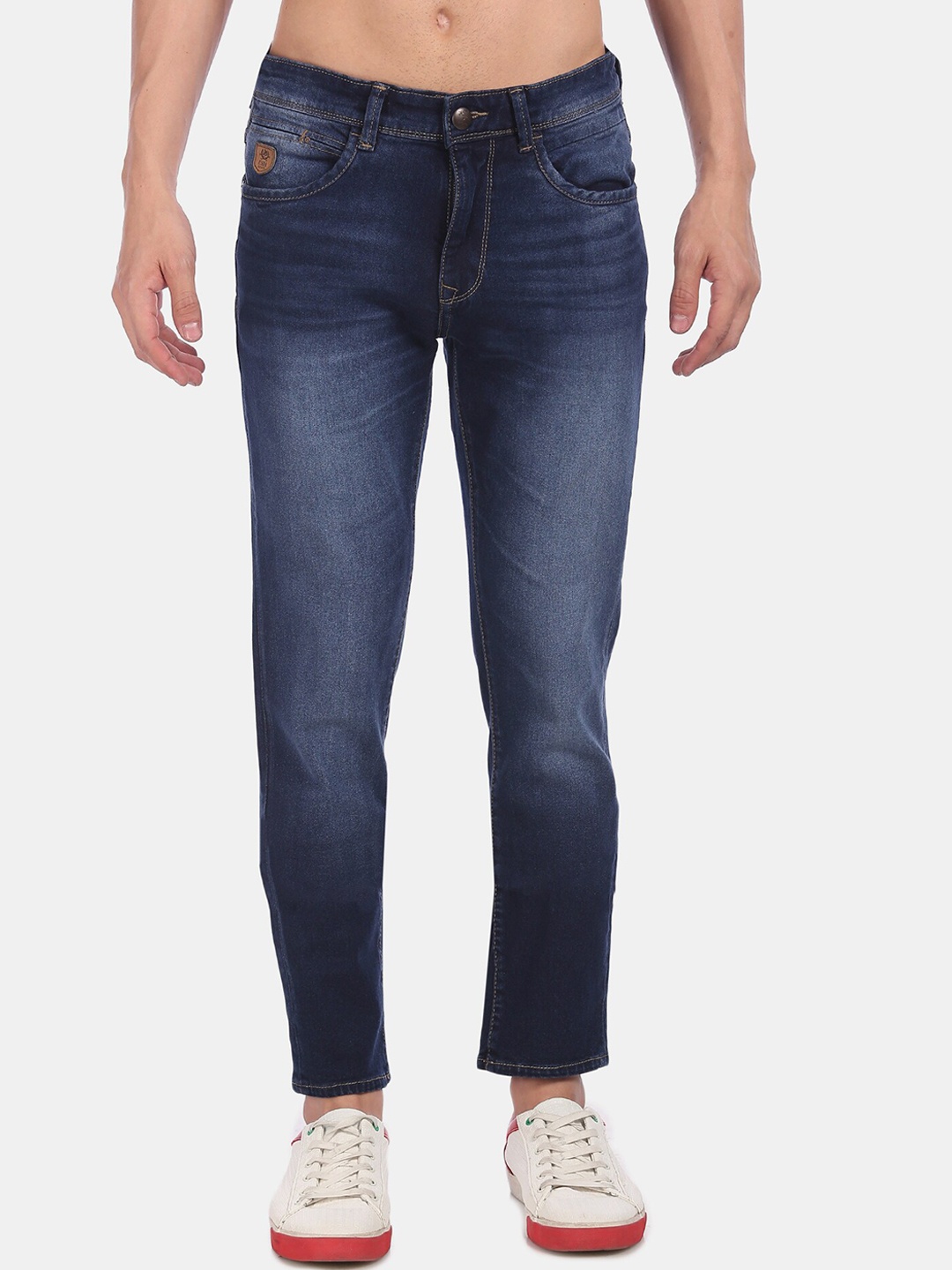 

U.S. Polo Assn. Denim Co. Men Blue Regallo Skinny Fit Heavy Fade Mid-Rise Jeans