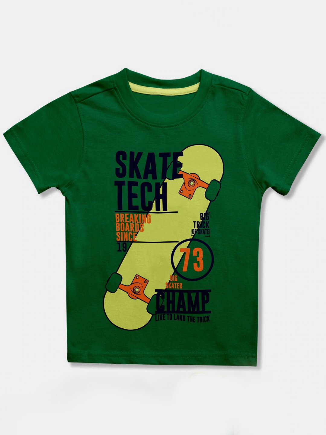 

Cherokee Boys Green Typography Printed T-shirt Applique Tshirts