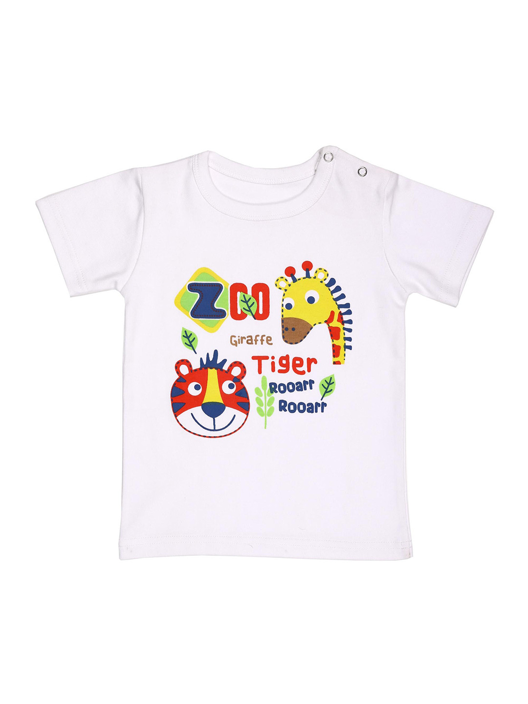 

KICKS & CRAWL Boys White Typography Printed T-shirt