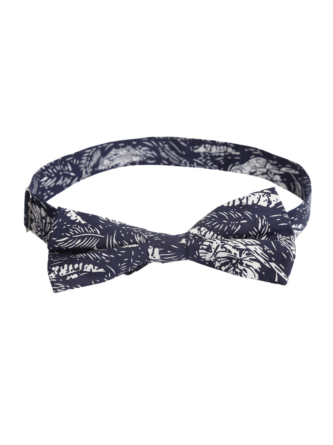 

Bruun & Stengade Navy Blue & White Printed Bow Tie