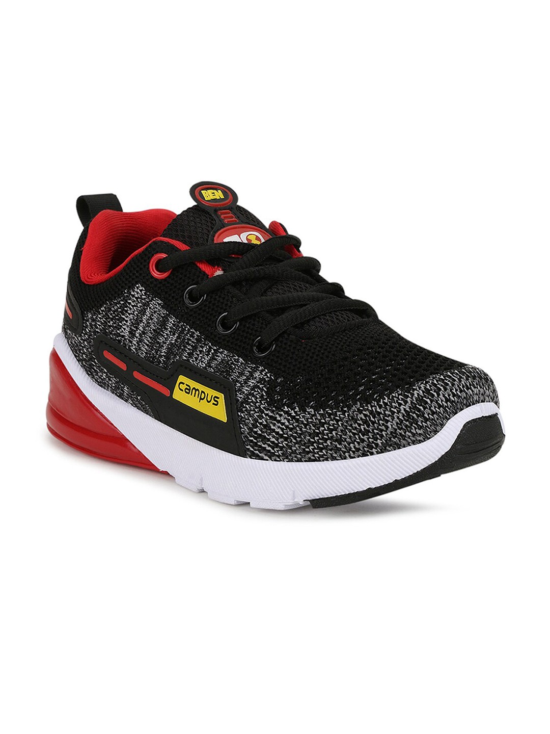 

Campus Unisex Kids Black Mesh Running Shoes