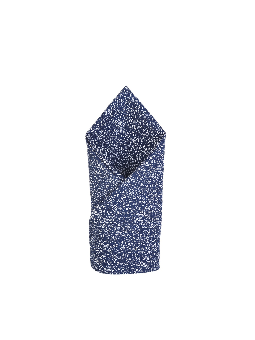 

Bruun & Stengade Men Navy Blue & White Printed Cotton Pocket Square