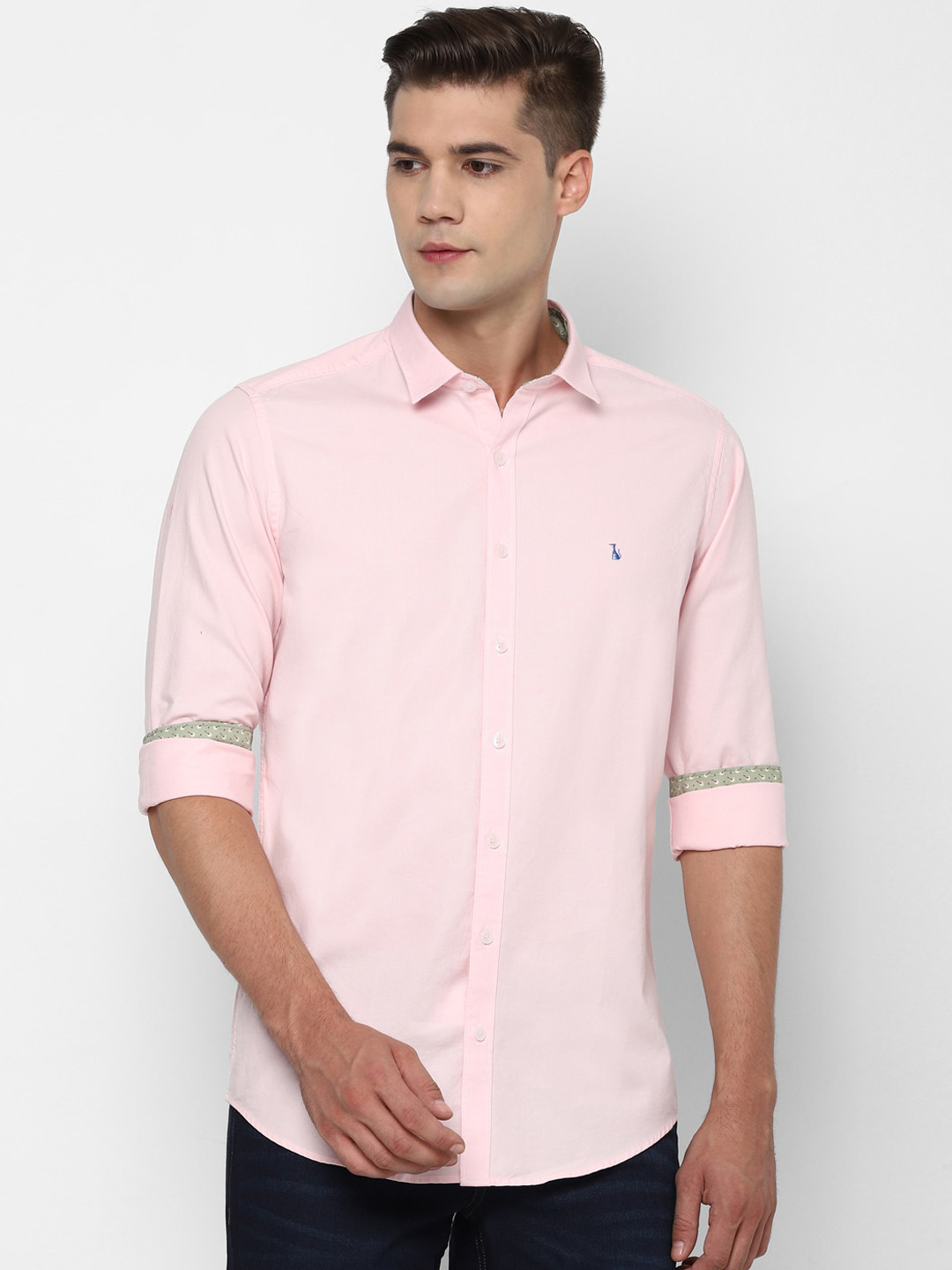 

SIMON CARTER LONDON Men Pink Slim Fit Solid Casual Shirt