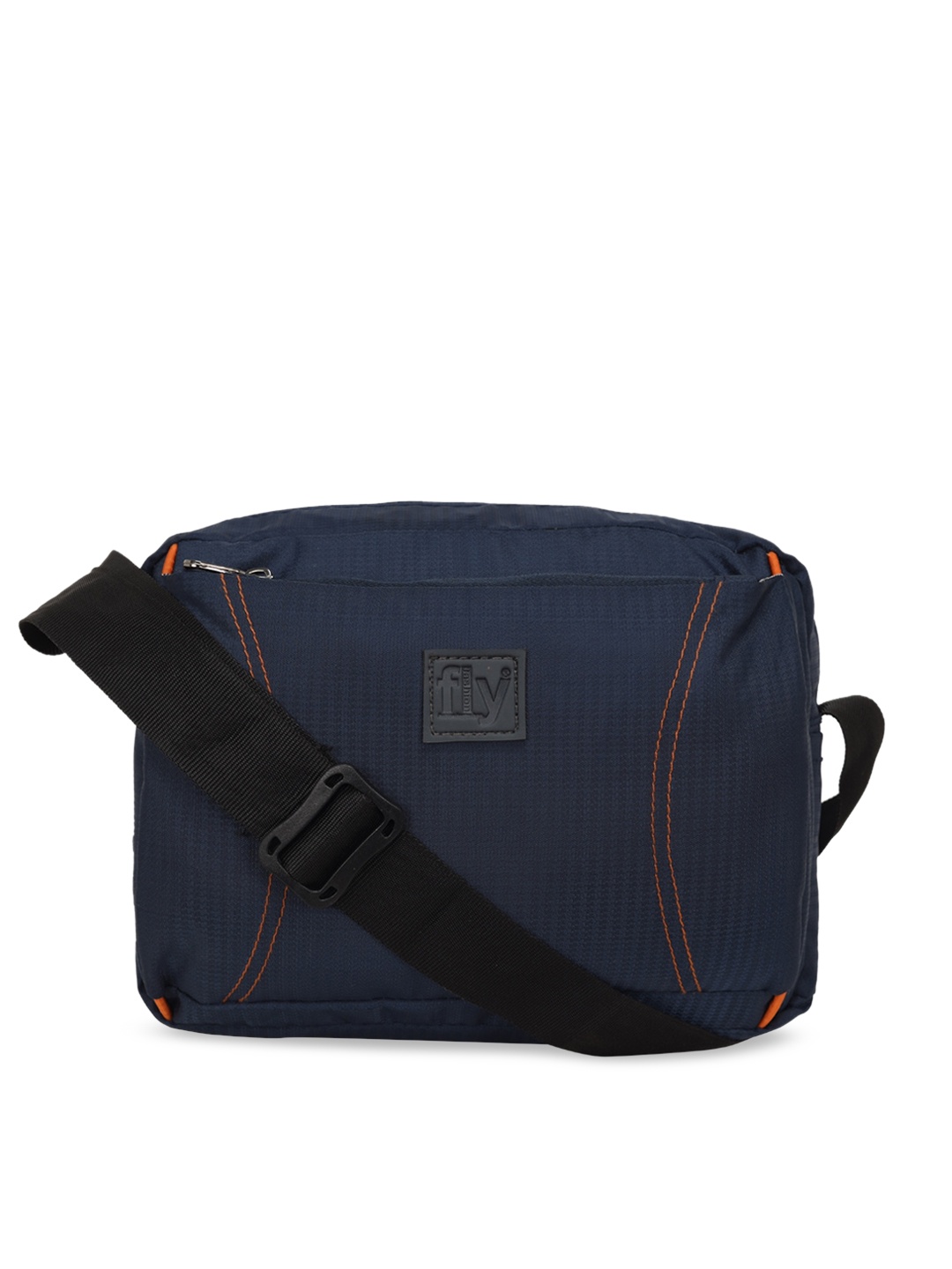 Fly Fashion Unisex Navy Blue Self Design Travel Sling Bag