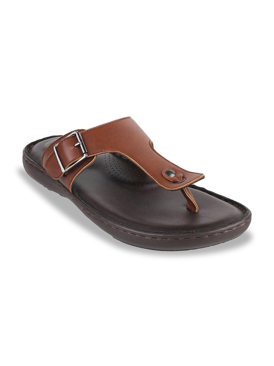 

WALKWAY by Metro Men Tan Brown Comfort Sandals