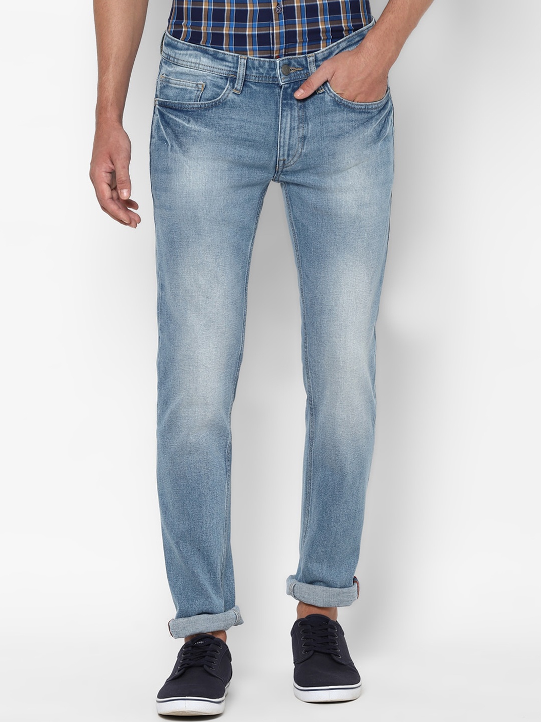 

Allen Solly Men Blue Skinny Fit Heavy Fade Stretchable Jeans