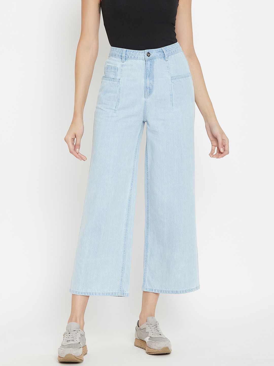 

Madame Women Blue Straight Fit Jeans
