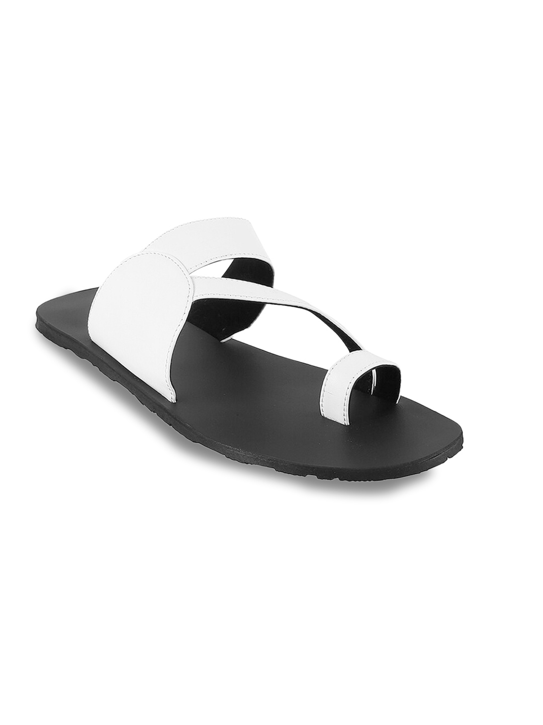 

WALKWAY by Metro Men White Solid Comfort Sandals