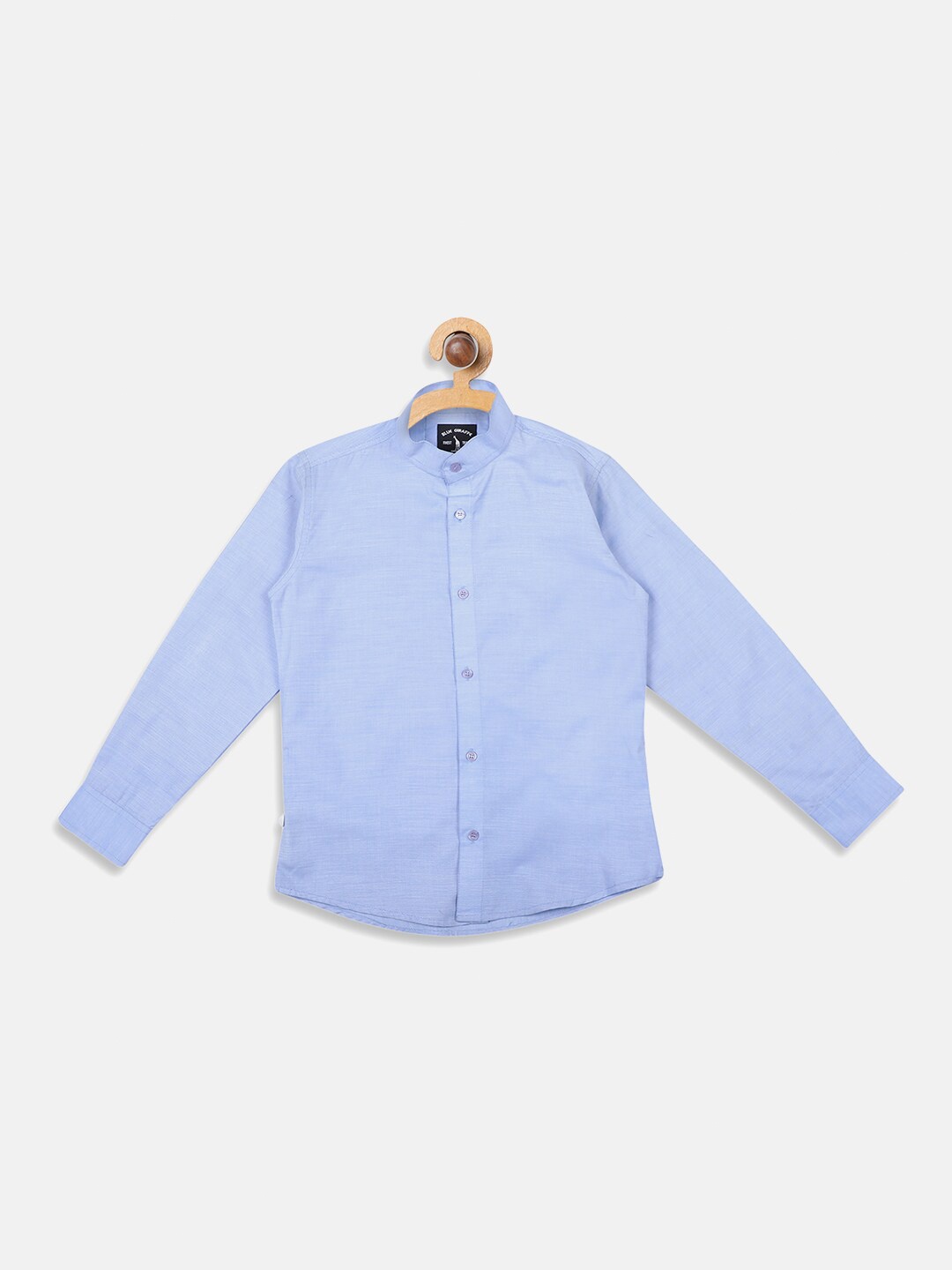 

Blue Giraffe Boys Blue Striped Shirt With Waistcoat