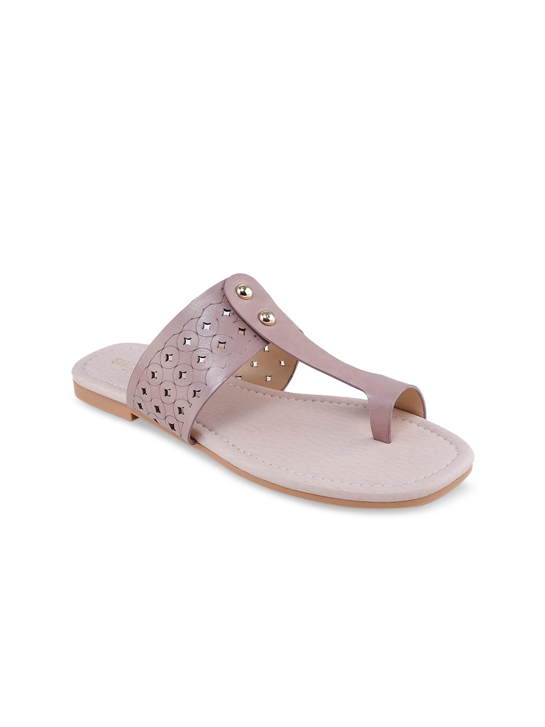 

Shezone Women Nude-Coloured One Toe Flats