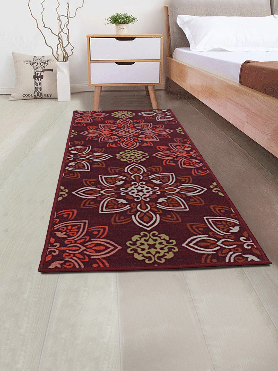 

RUGSMITH Multicoloured Printed Premium Qualty Anti-Skid Floor Runner, Multi