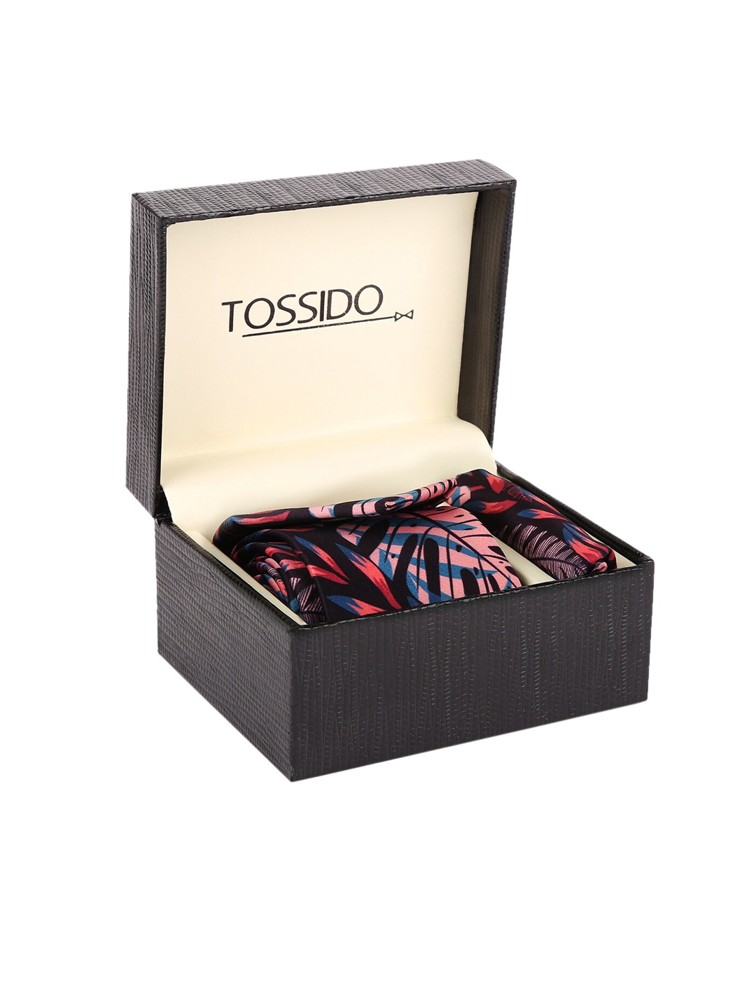 

Tossido Men Brown & Orange Printed Accessory Gift Set