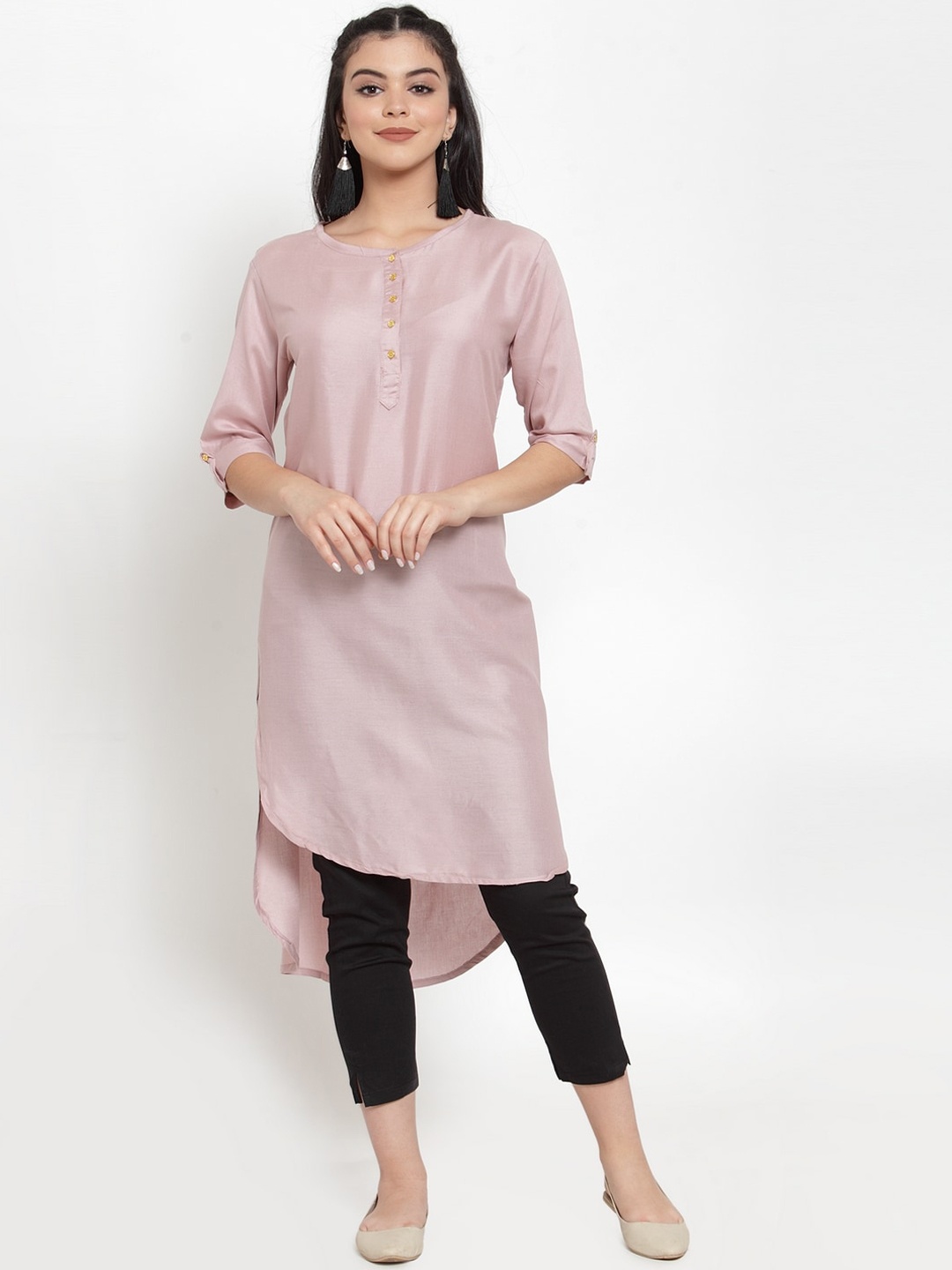 

Miaz Lifestyle Women Pink Kurta